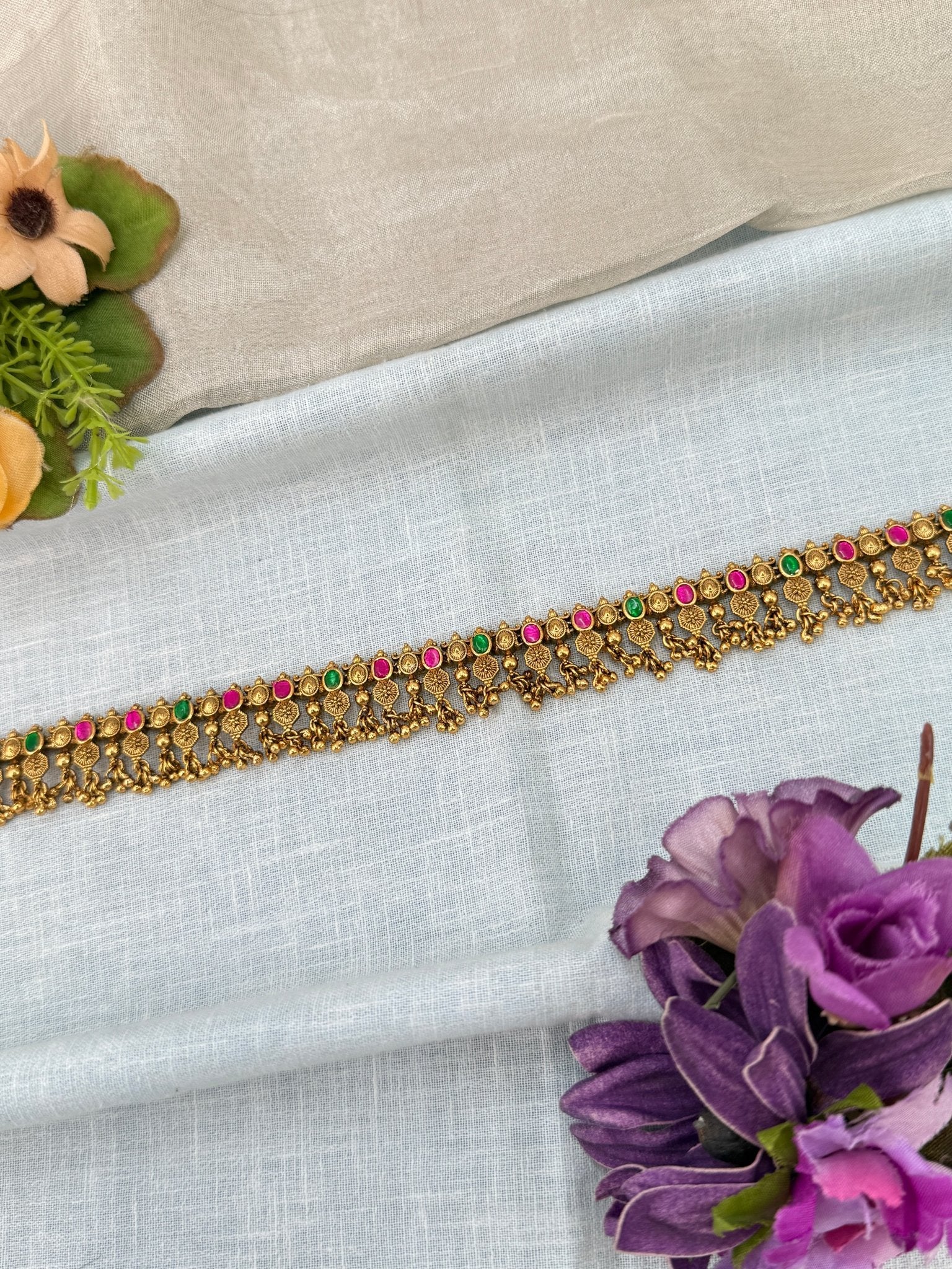 Luxurious Antique Chain Vaddanam Kamarbandh 8035 - Mahilas