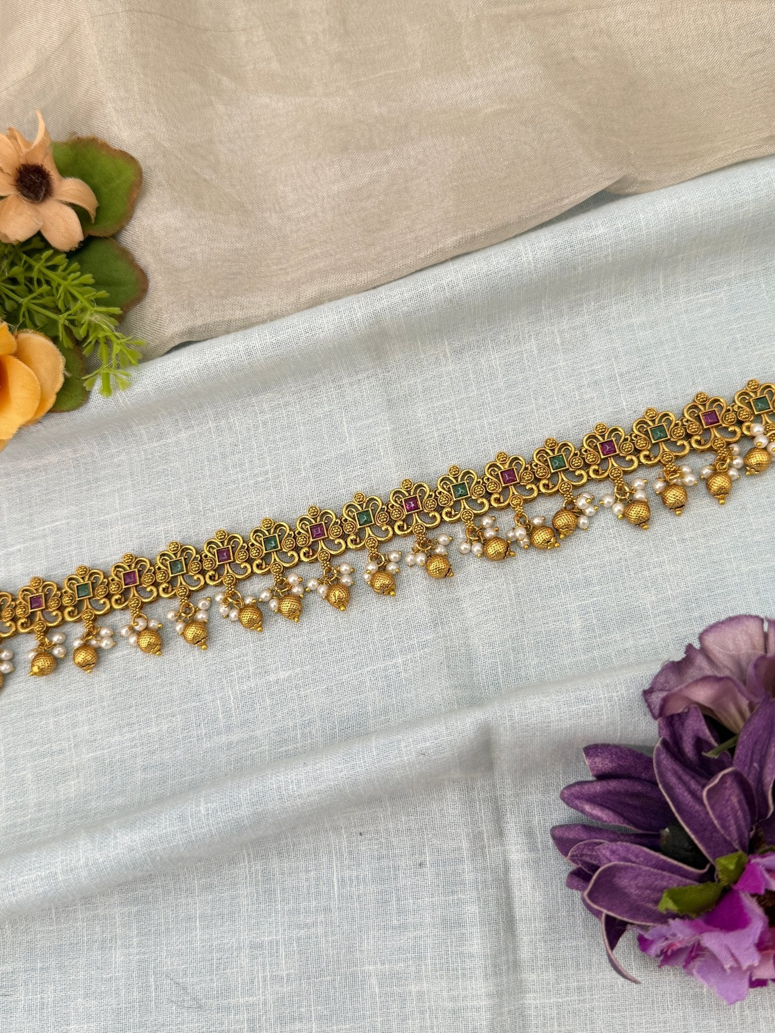 Luxurious Antique Chain Vaddanam Kamarbandh 8044 - Mahilas