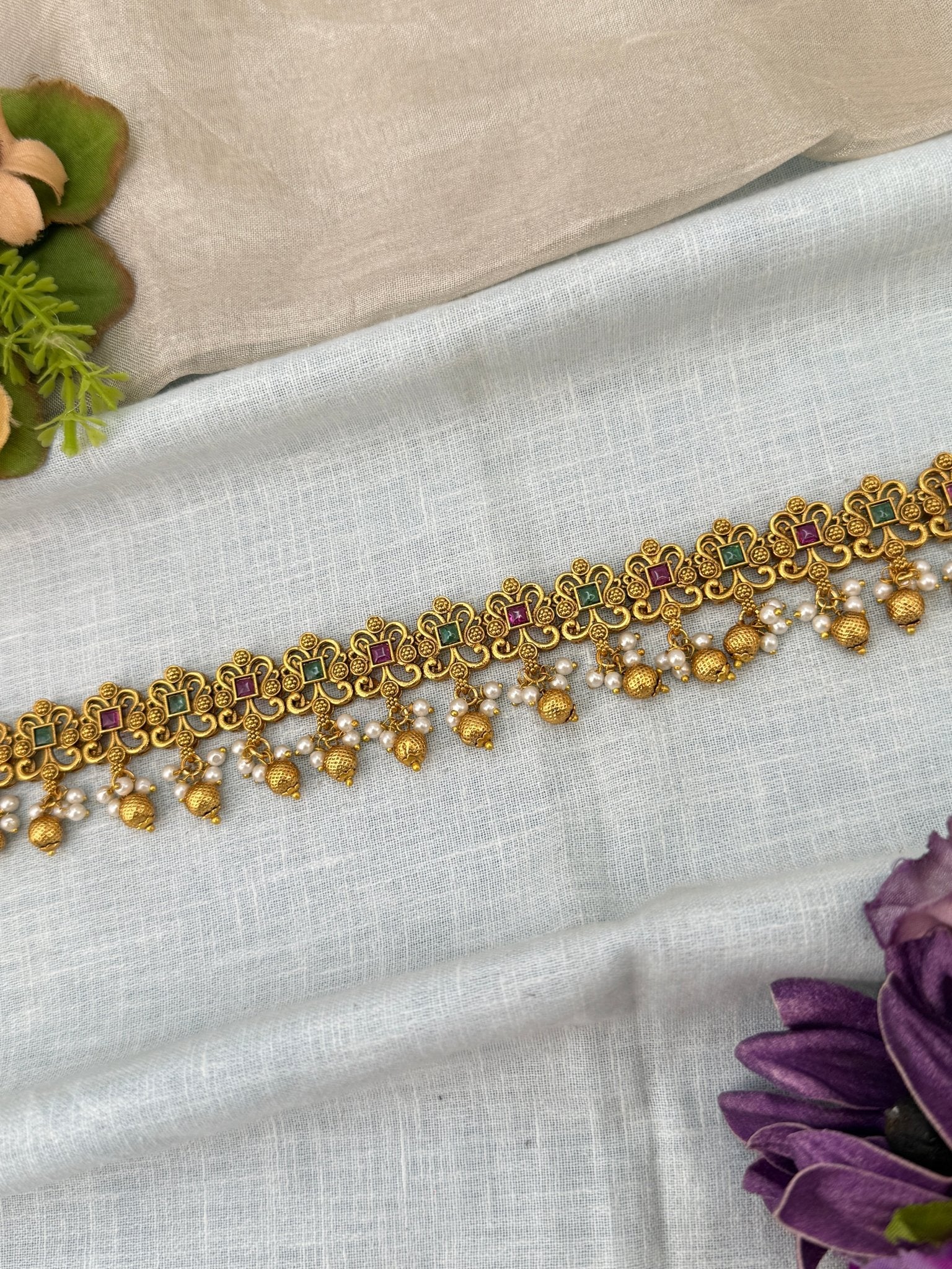 Luxurious Antique Chain Vaddanam Kamarbandh 8044 - Mahilas