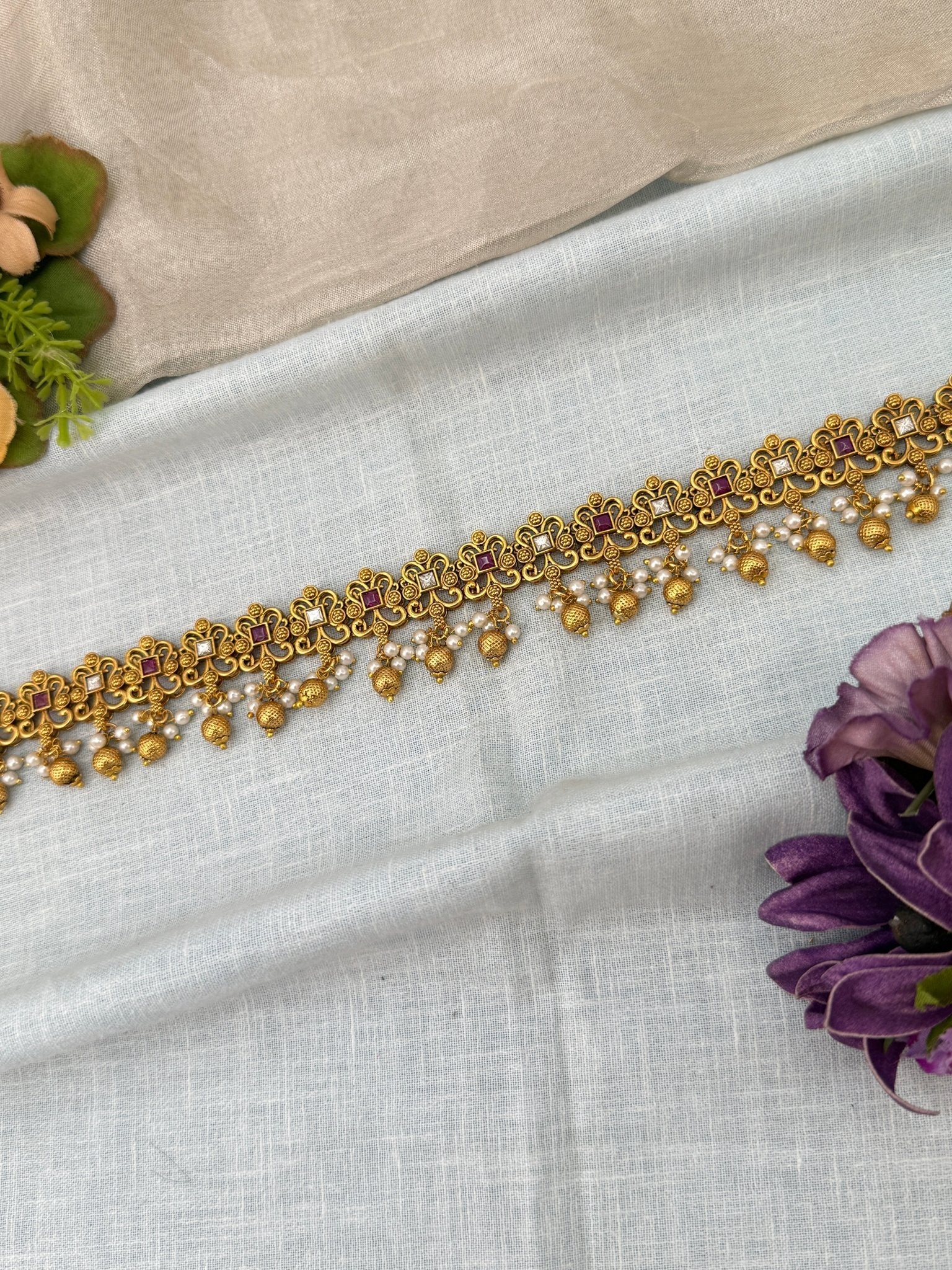 Luxurious Antique Chain Vaddanam Kamarbandh 8050 - Mahilas