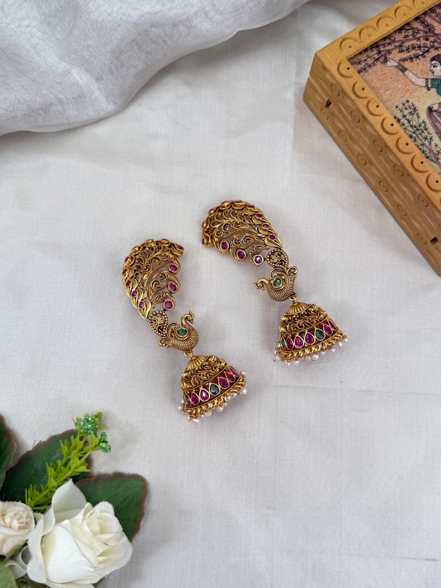 Luxurious Antique Earcuff Earrings 0439 - Mahilas