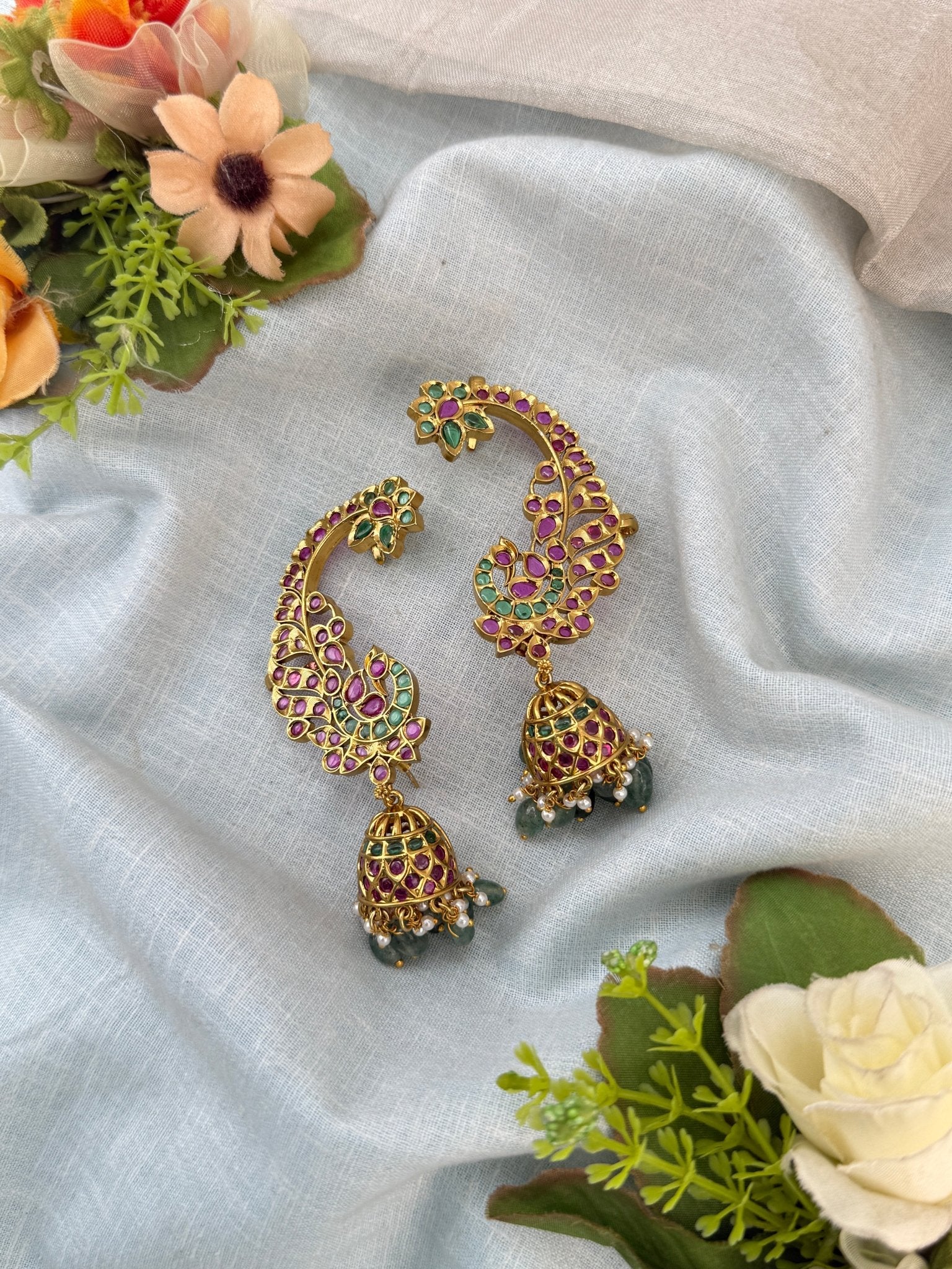 Luxurious Antique Earcuff Earrings 1162 - Mahilas