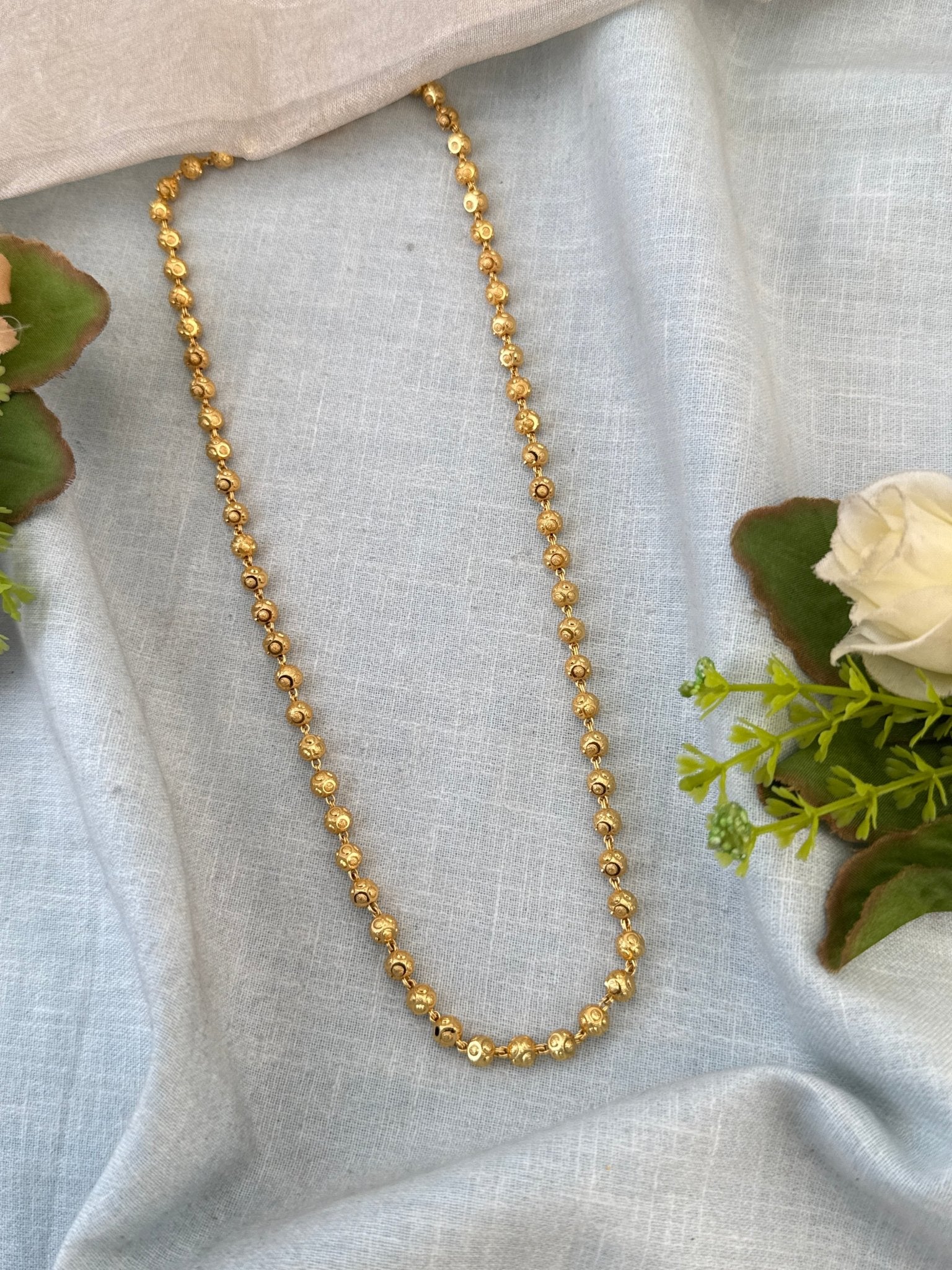 Luxurious Antique Gold Like Chain 18 inch 1052 - Mahilas
