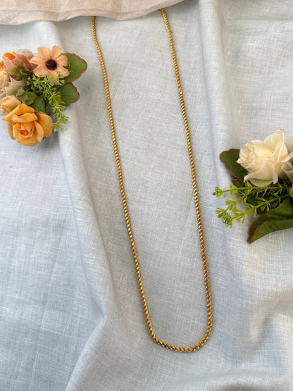 Luxurious Antique Gold Like Chain 24 inch 1047 - Mahilas