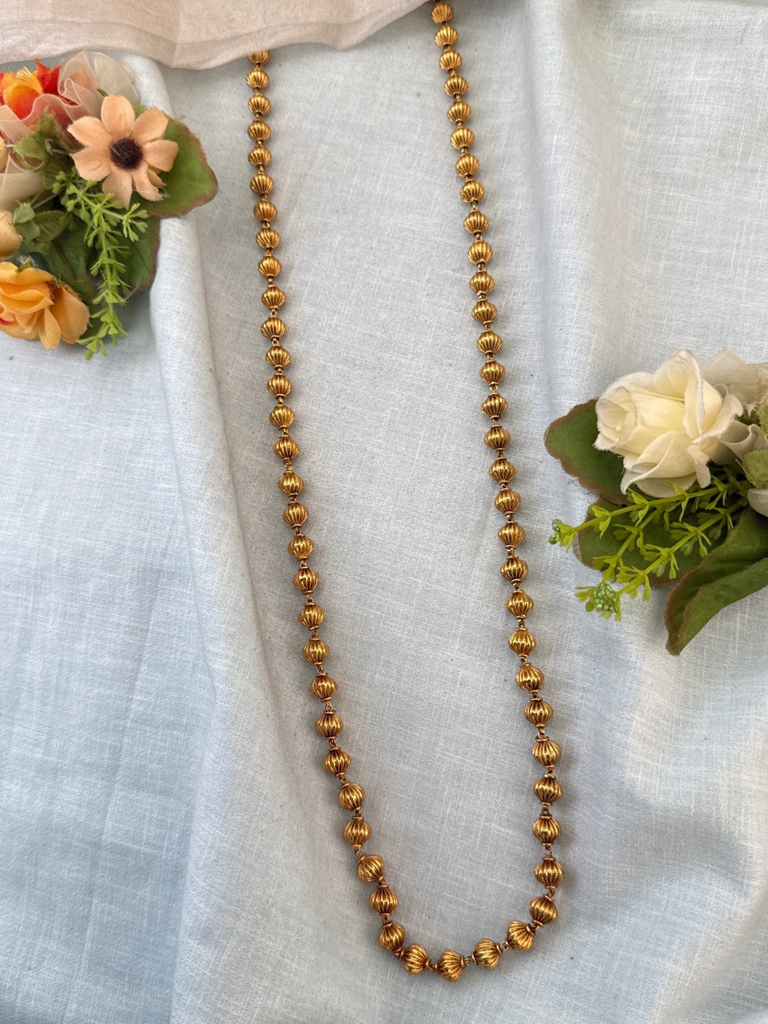 Luxurious Antique Gold Like Chain 24 inch 1053 - Mahilas