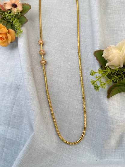 Luxurious Antique Gold Like Mop Chain 24 inch 1049 - Mahilas