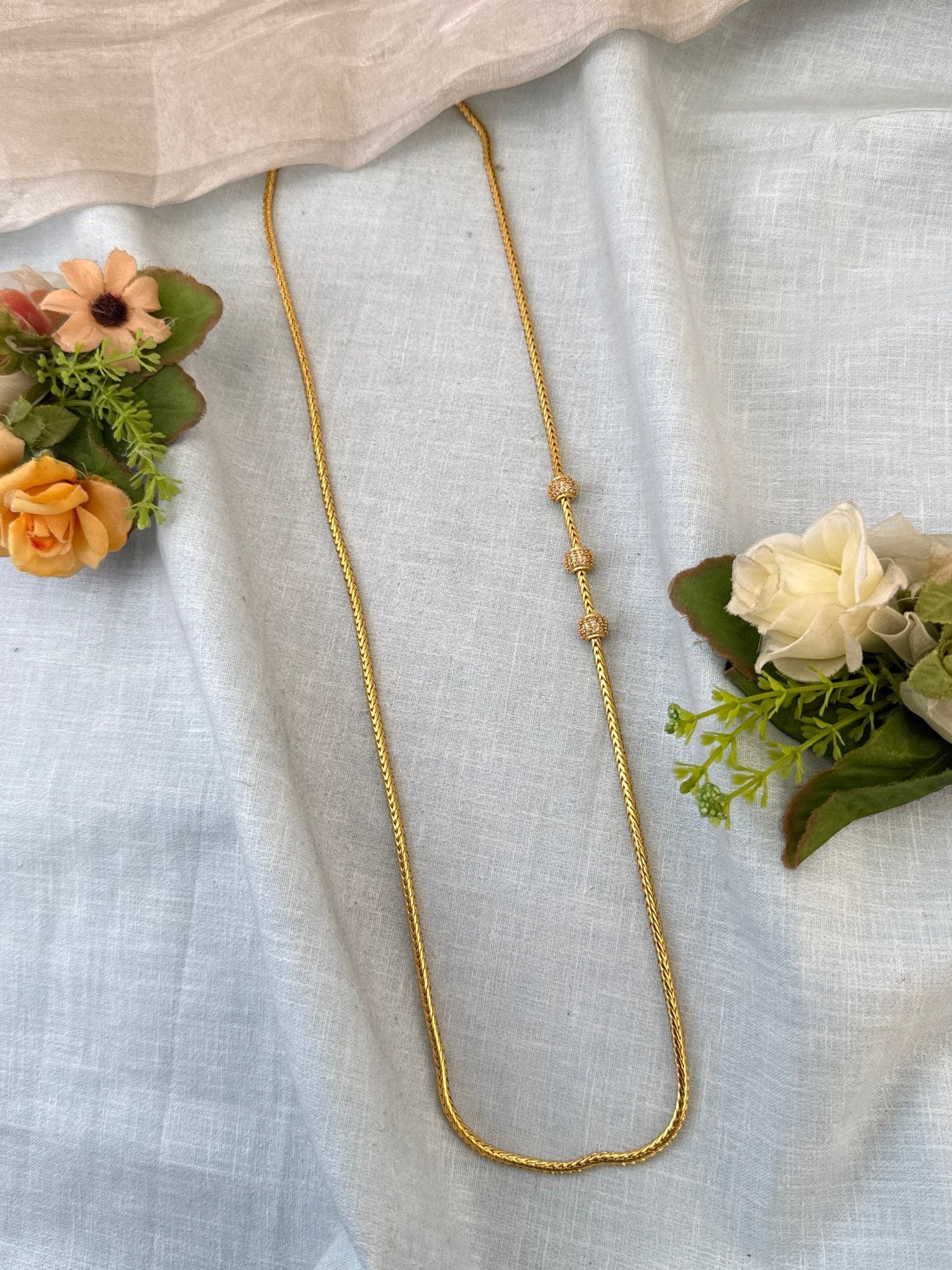 Luxurious Antique Gold Like Mop Chain 24 inch 1050 - Mahilas