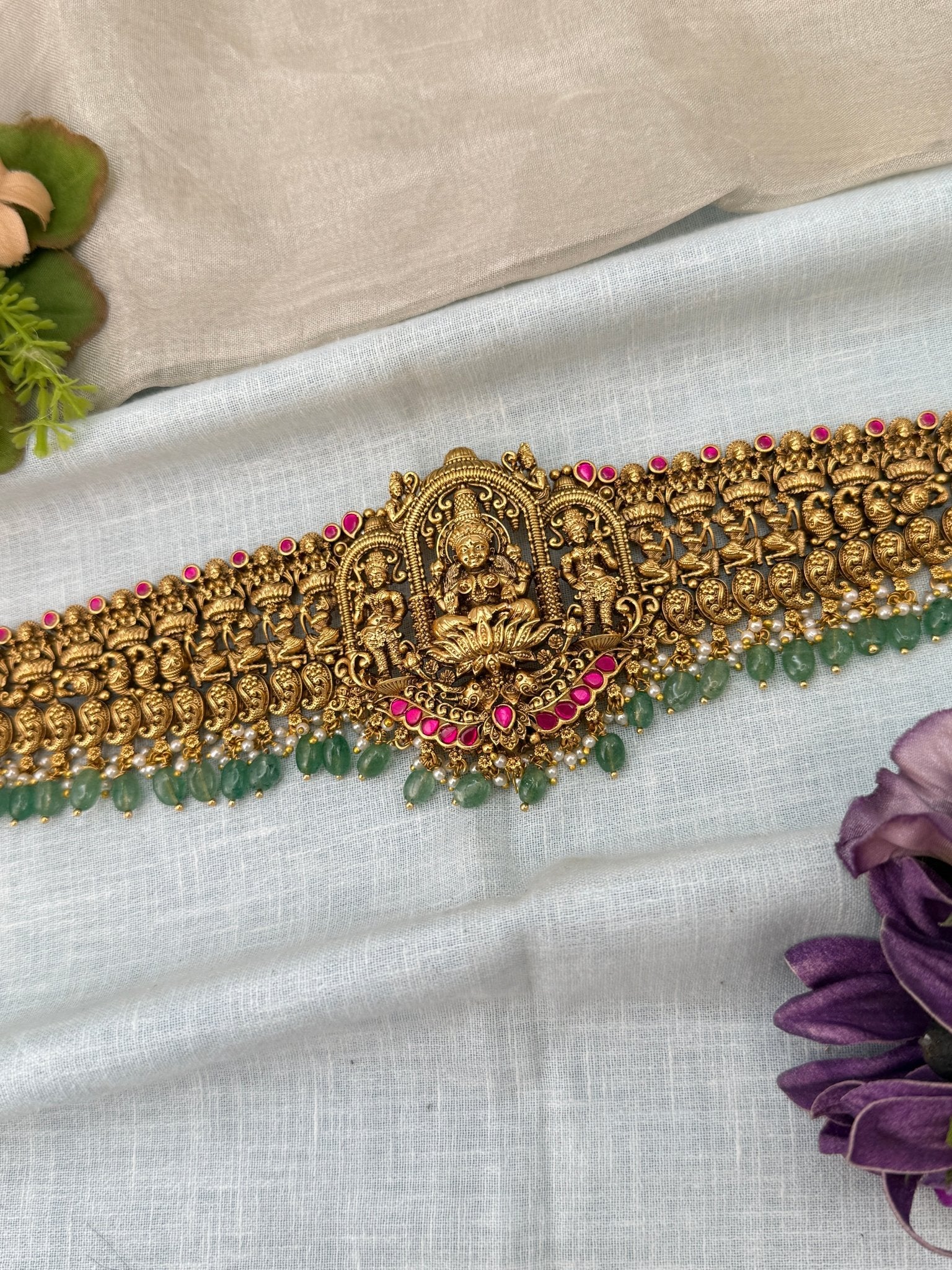 Luxurious Antique Grand Chain Vaddanam Kamarbandh 8048 - Mahilas