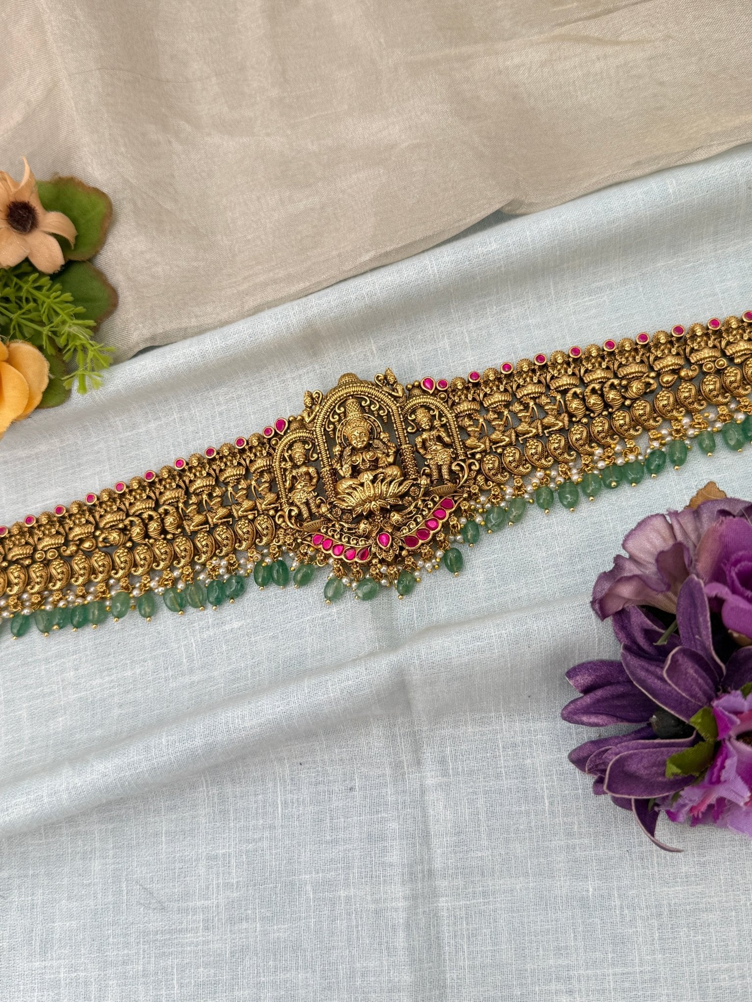 Luxurious Antique Grand Chain Vaddanam Kamarbandh 8048 - Mahilas