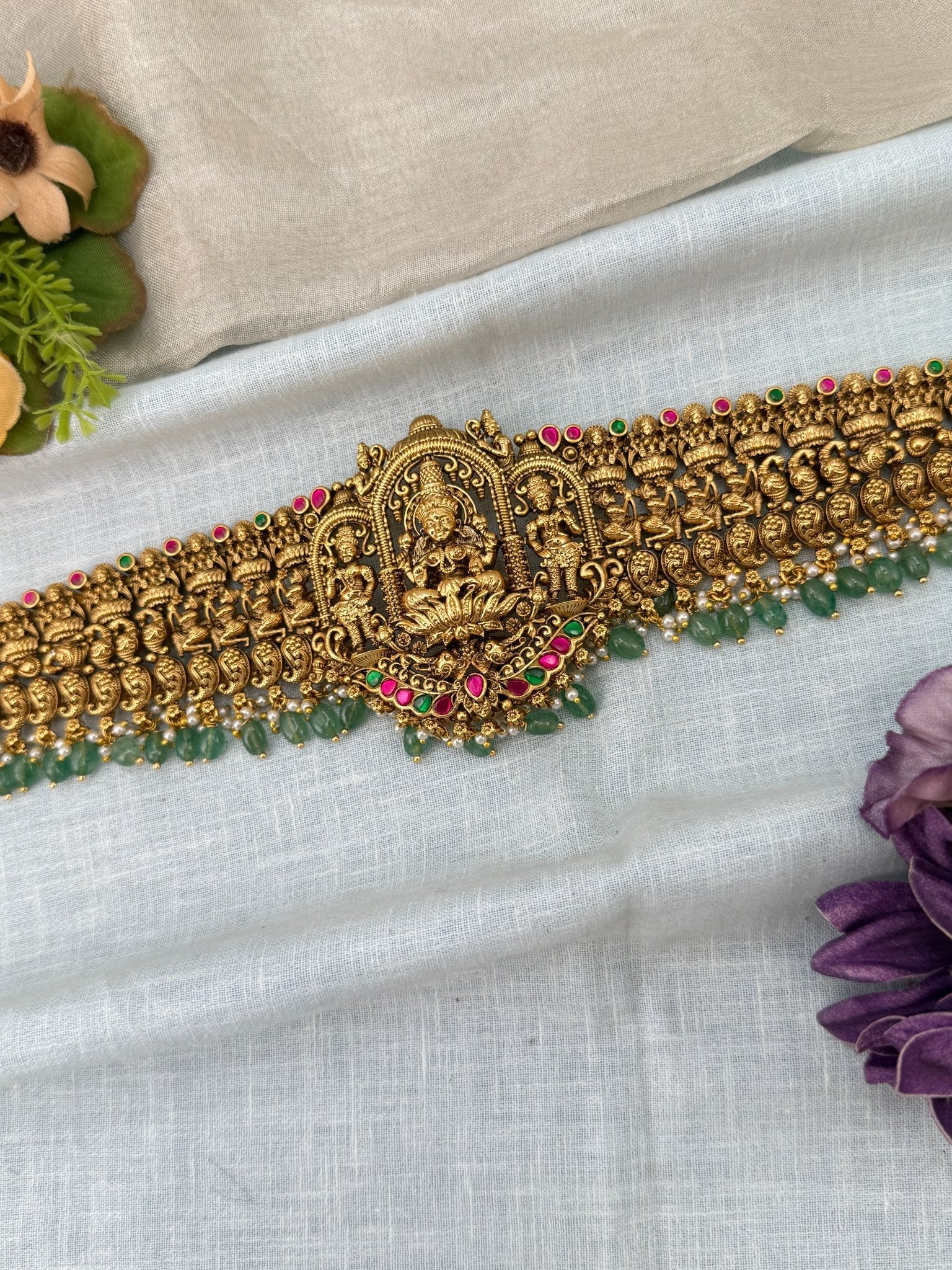 Luxurious Antique Grand Chain Vaddanam Kamarbandh 8053 - Mahilas