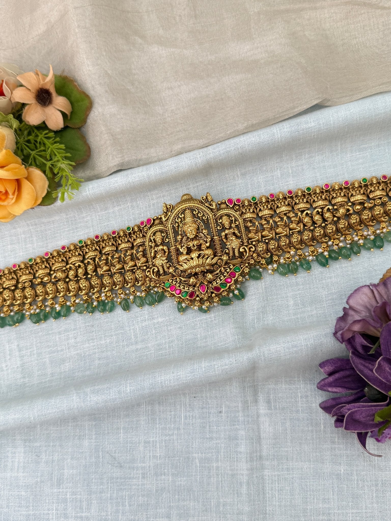 Luxurious Antique Grand Chain Vaddanam Kamarbandh 8053 - Mahilas