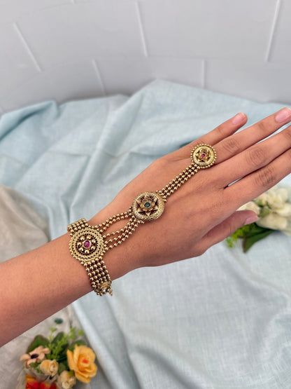 Luxurious Antique Hathpan Hathphool 002 - Mahilas