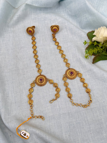 Luxurious Antique Hathpan Hathphool 006 - Mahilas