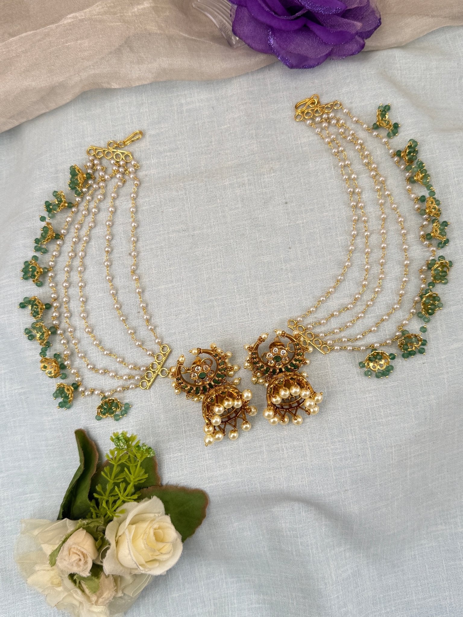 Luxurious Antique Jhumka With Maatal 0856 - Mahilas