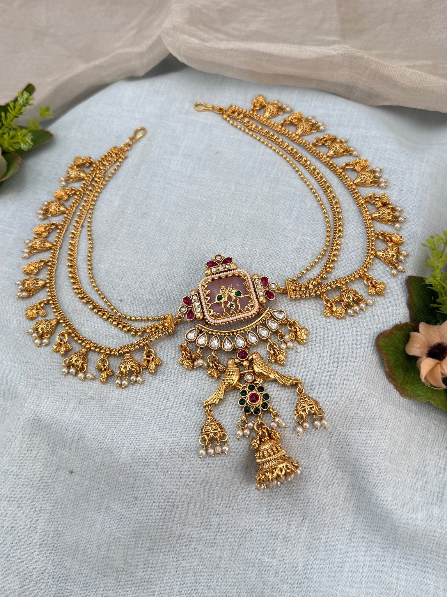 Luxurious Antique Kundan Jadebille 3057 - Mahilas