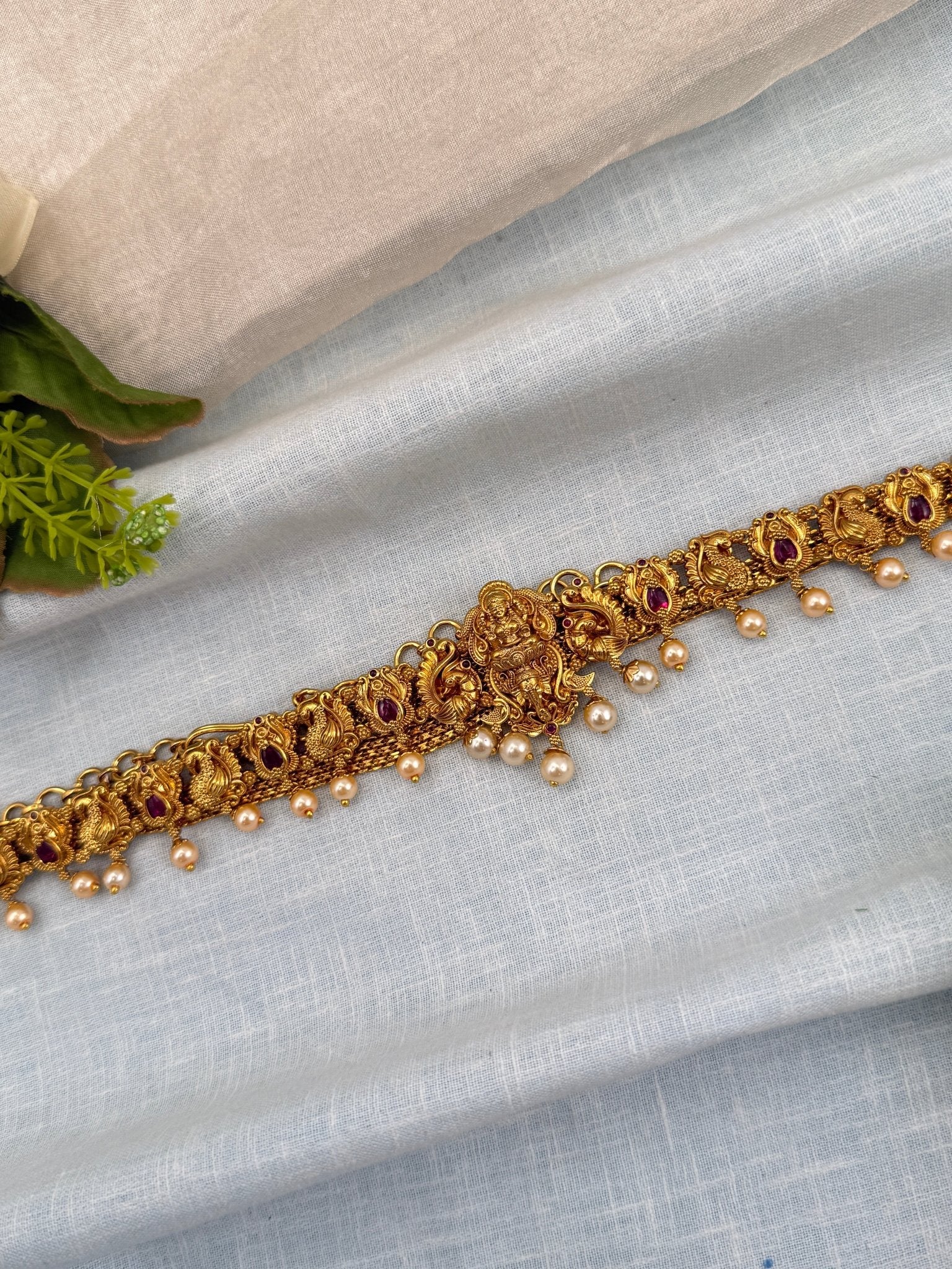 Luxurious Antique Lakshmi Chain Vaddanam Hip Belt 7238 - Mahilas