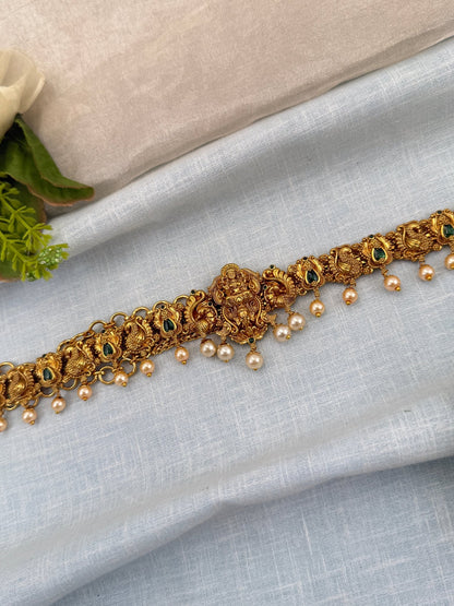 Luxurious Antique Lakshmi Chain Vaddanam Hip Belt 7239 - Mahilas