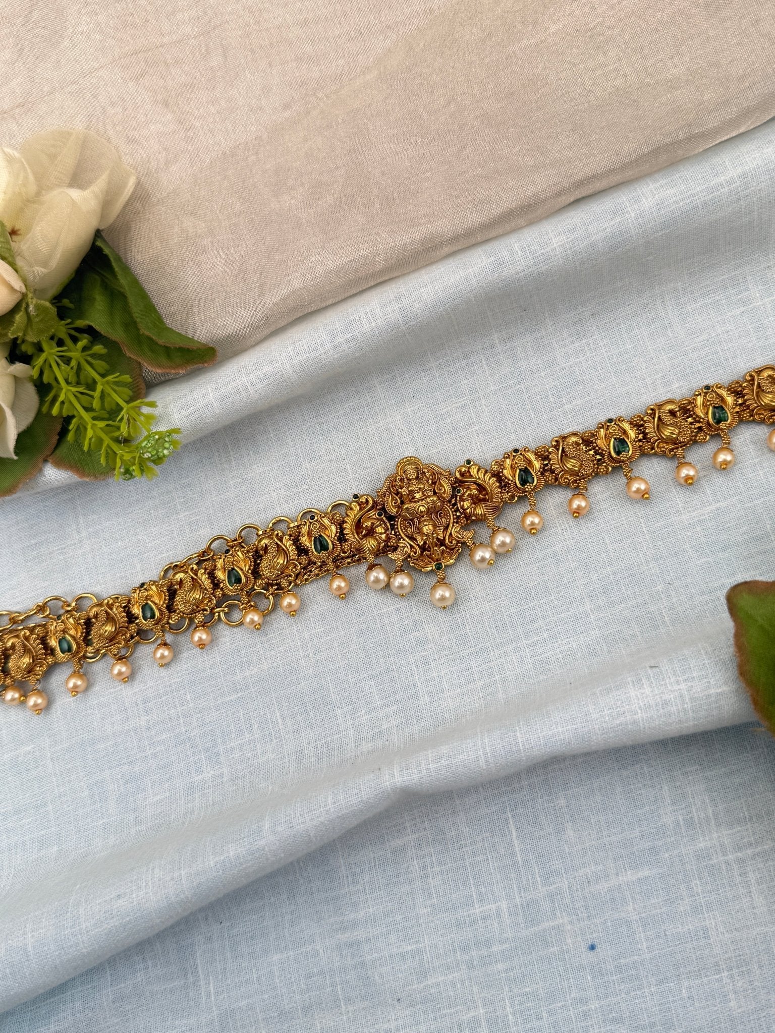 Luxurious Antique Lakshmi Chain Vaddanam Hip Belt 7239 - Mahilas