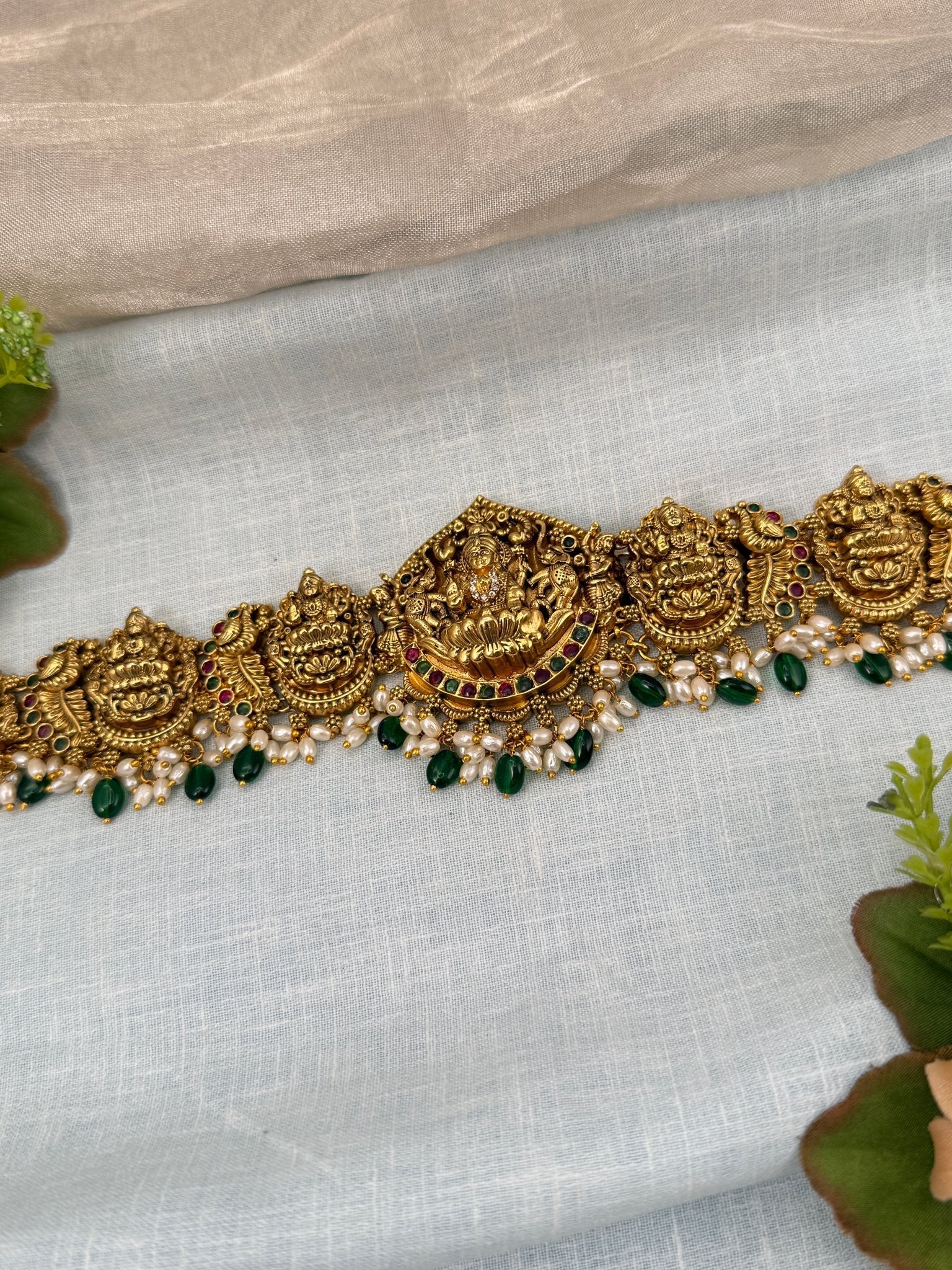 Luxurious Antique Lakshmi Chain Vaddanam Hip Belt 7269 - Mahilas