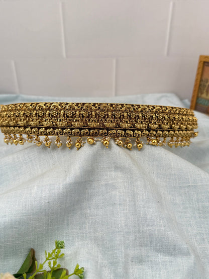 Luxurious Antique Lakshmi Vaddanam Kamarbandh 7258 - Mahilas