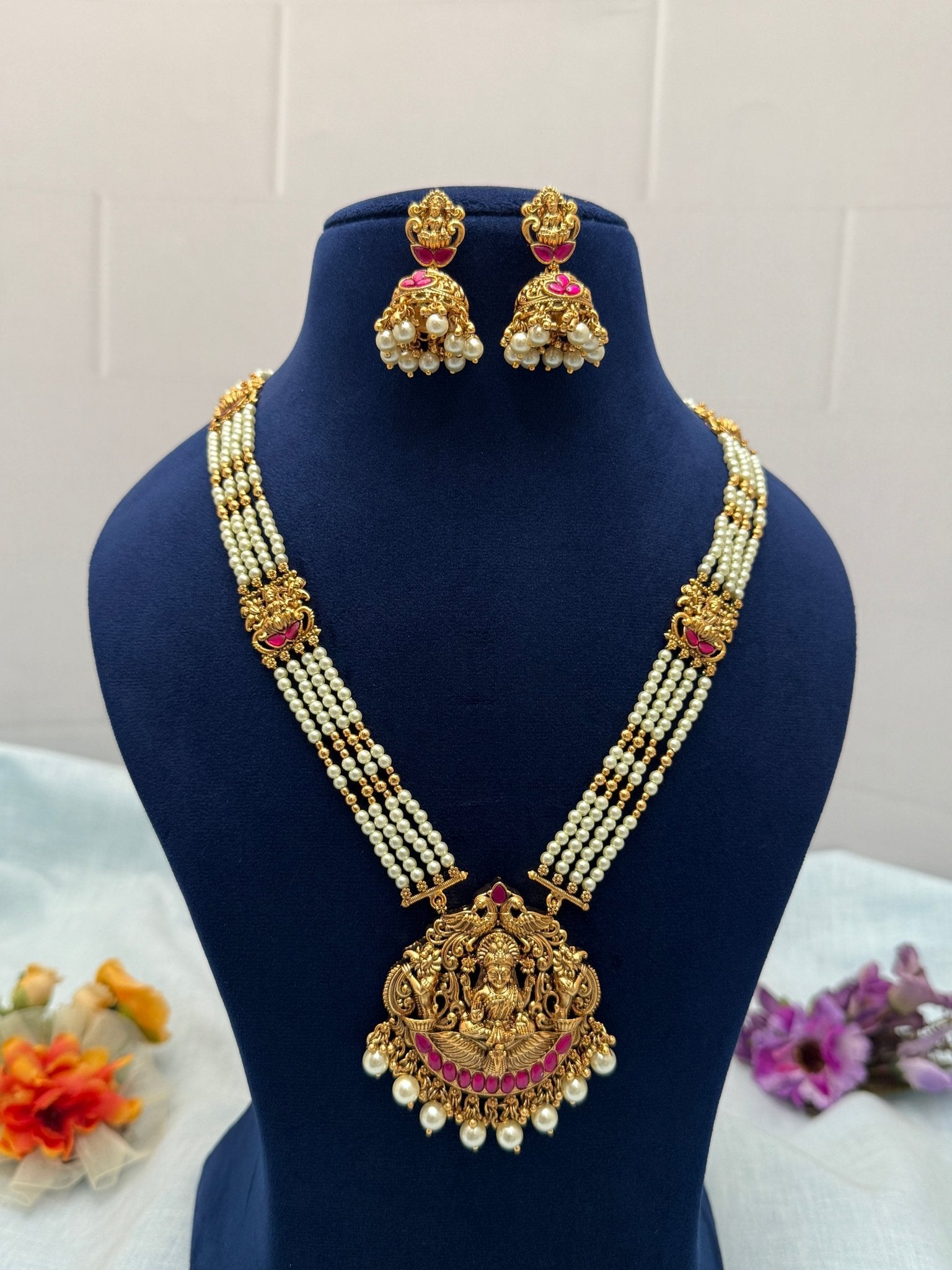 Luxurious Antique Layer Necklace Set 592 - Mahilas