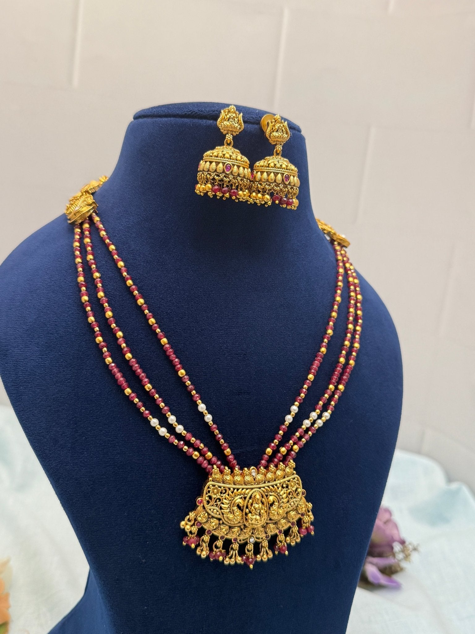 Luxurious Antique Layer Necklace Set 600 - Mahilas