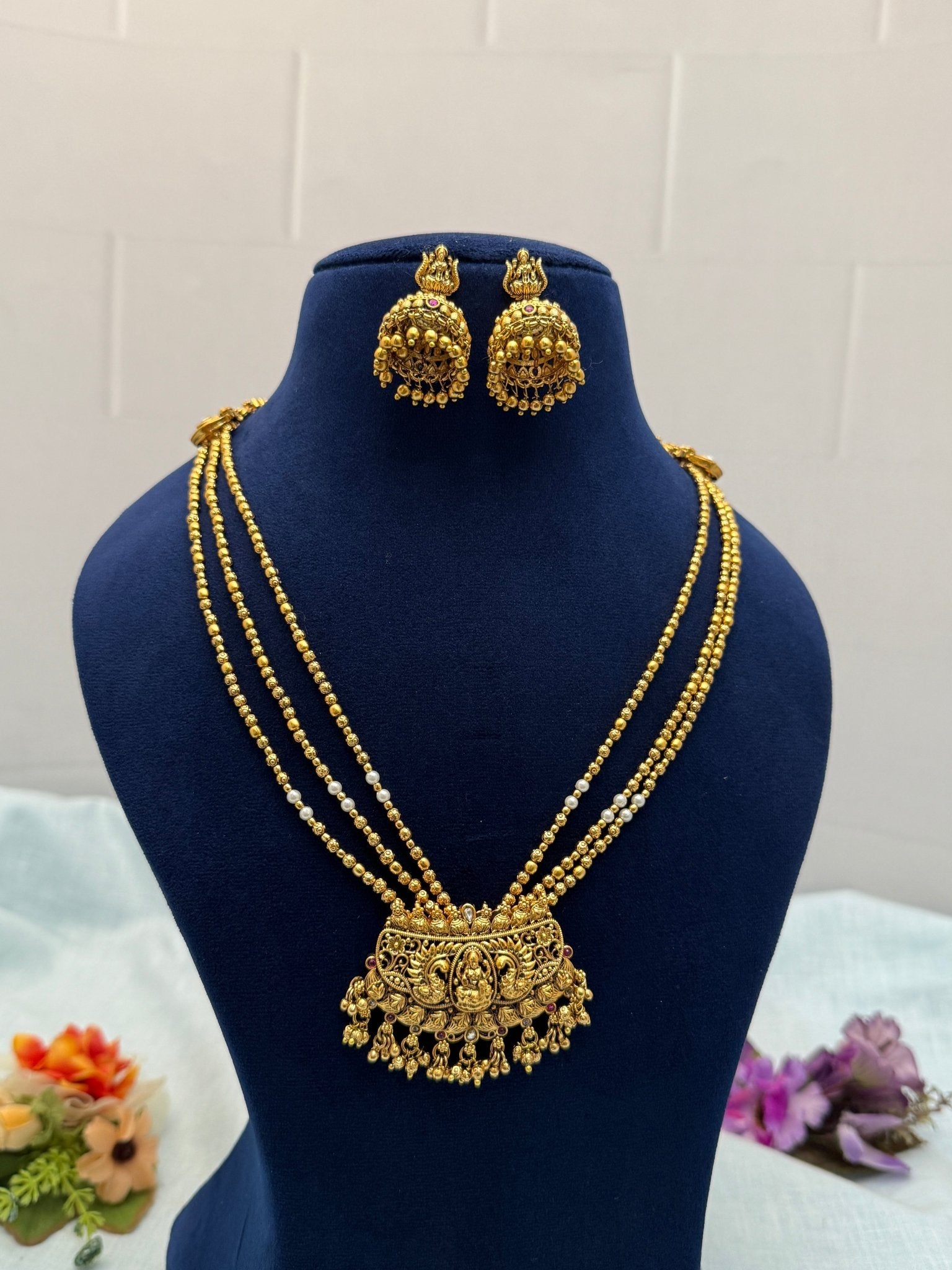 Luxurious Antique Layer Necklace Set 601 - Mahilas