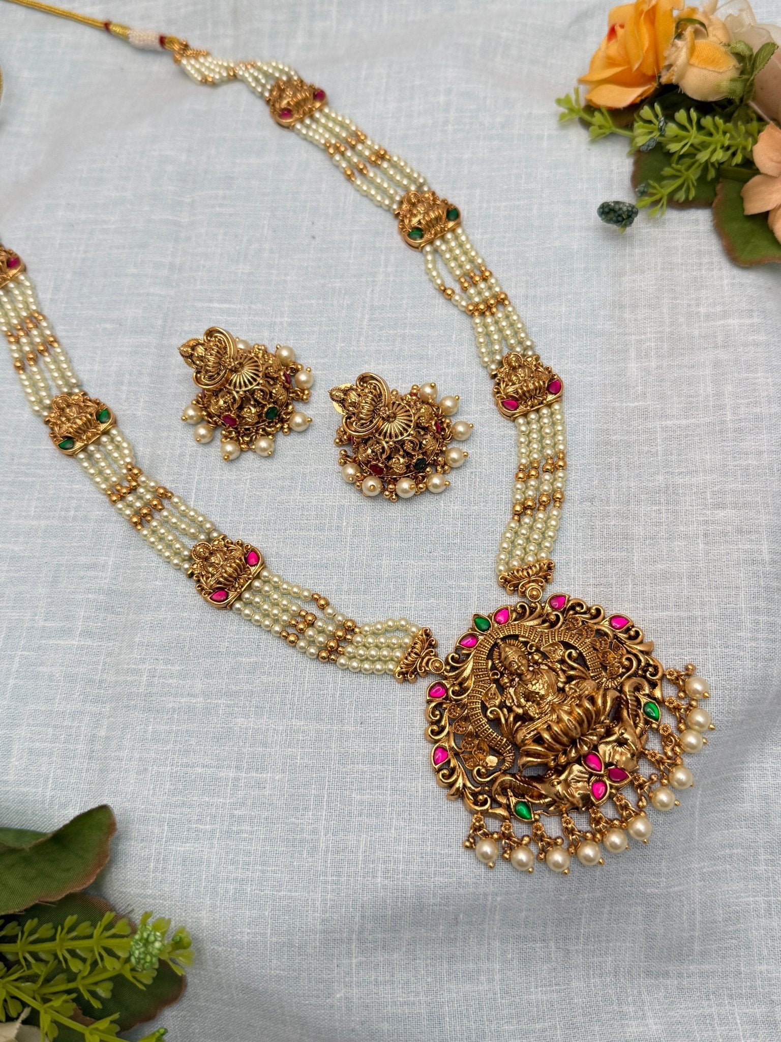 Luxurious Antique Layer Necklace Set 681 - Mahilas