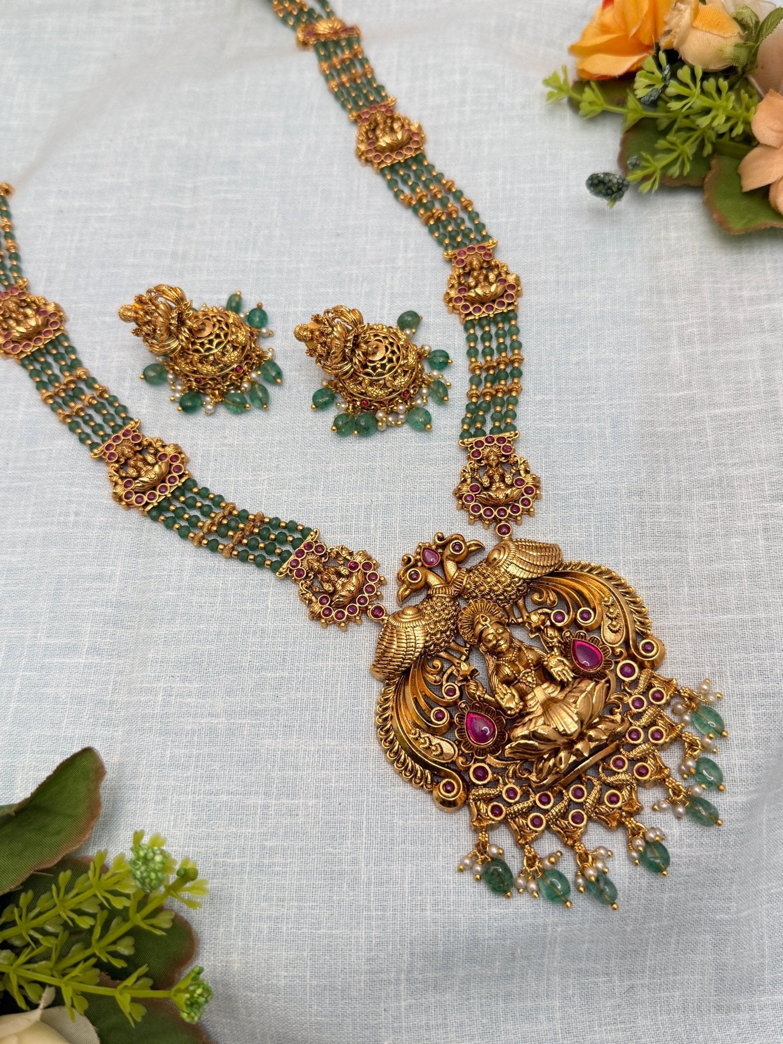 Luxurious Antique Layer Necklace Set 683 - Mahilas