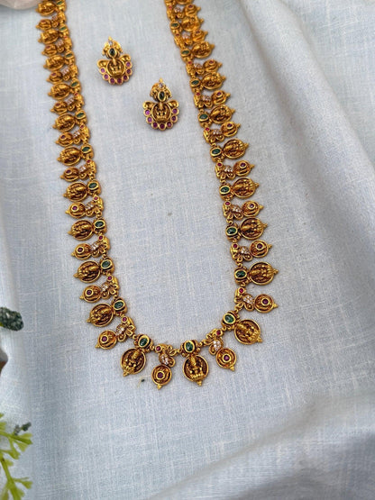 Luxurious Antique long Necklace Set 0107 - Mahilas