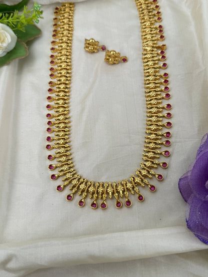 Luxurious Antique Long Necklace Set 0615 - Mahilas