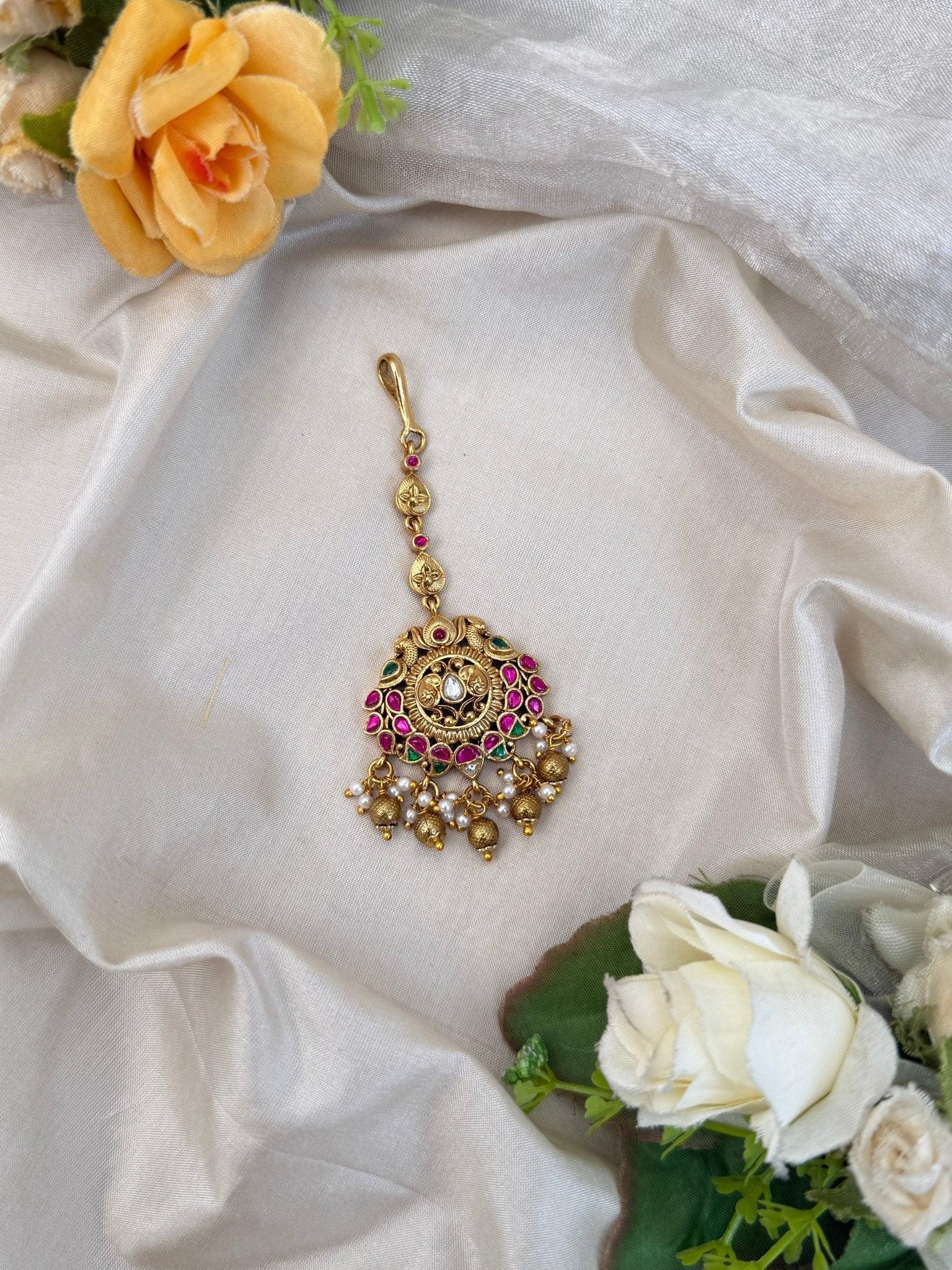 Luxurious Antique Maang Tikka 273 - Mahilas