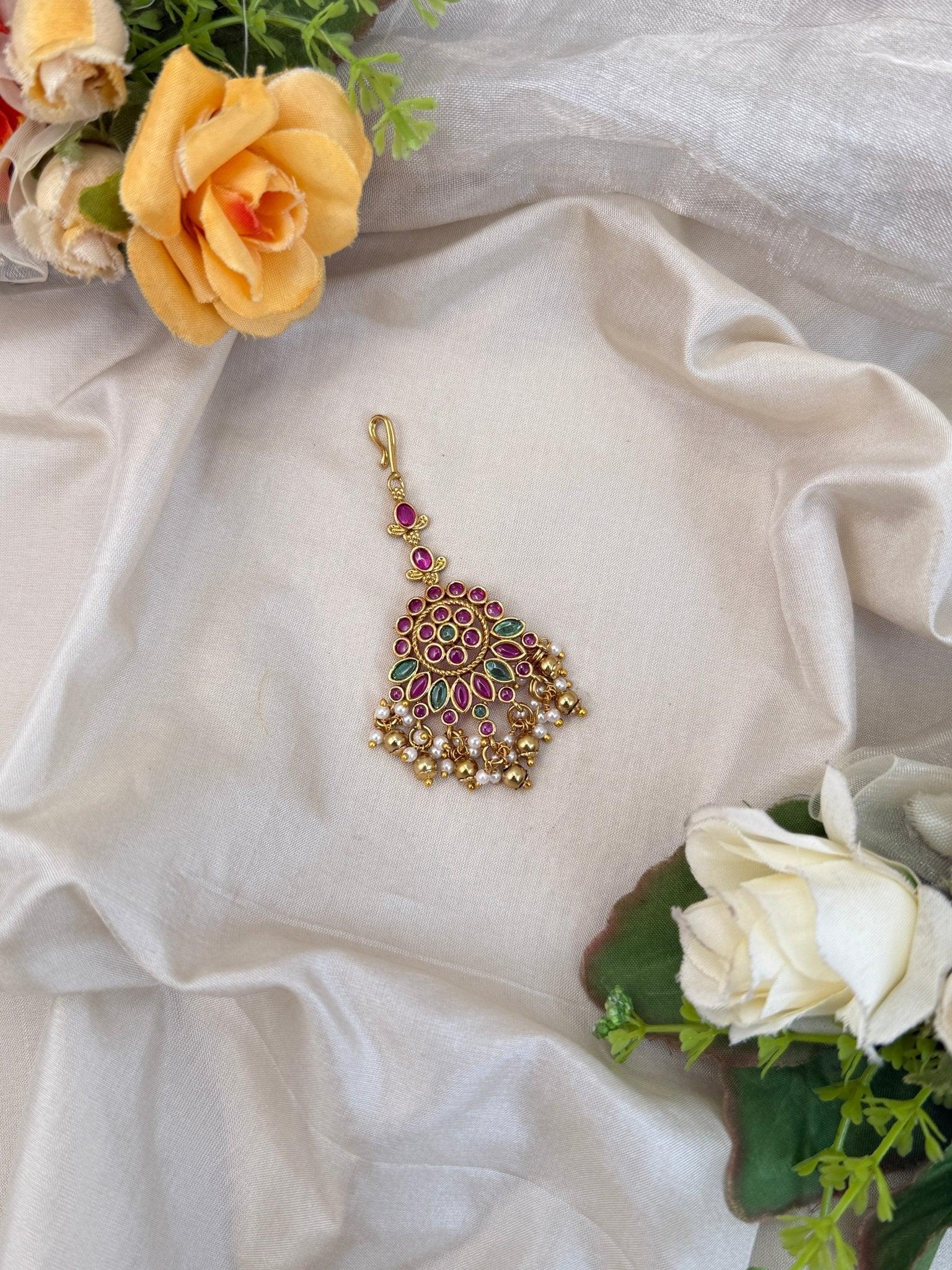 Luxurious Antique Maang Tikka 278 - Mahilas