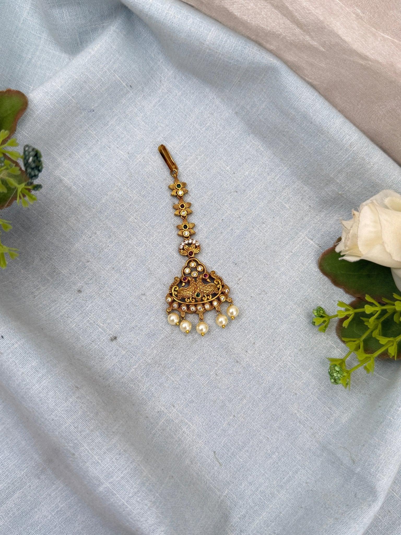 Luxurious Antique Maang Tikka 308 - Mahilas