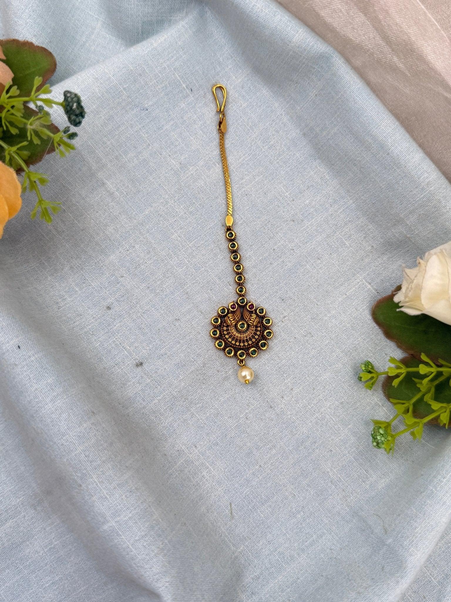 Luxurious Antique Maang Tikka 312 - Mahilas