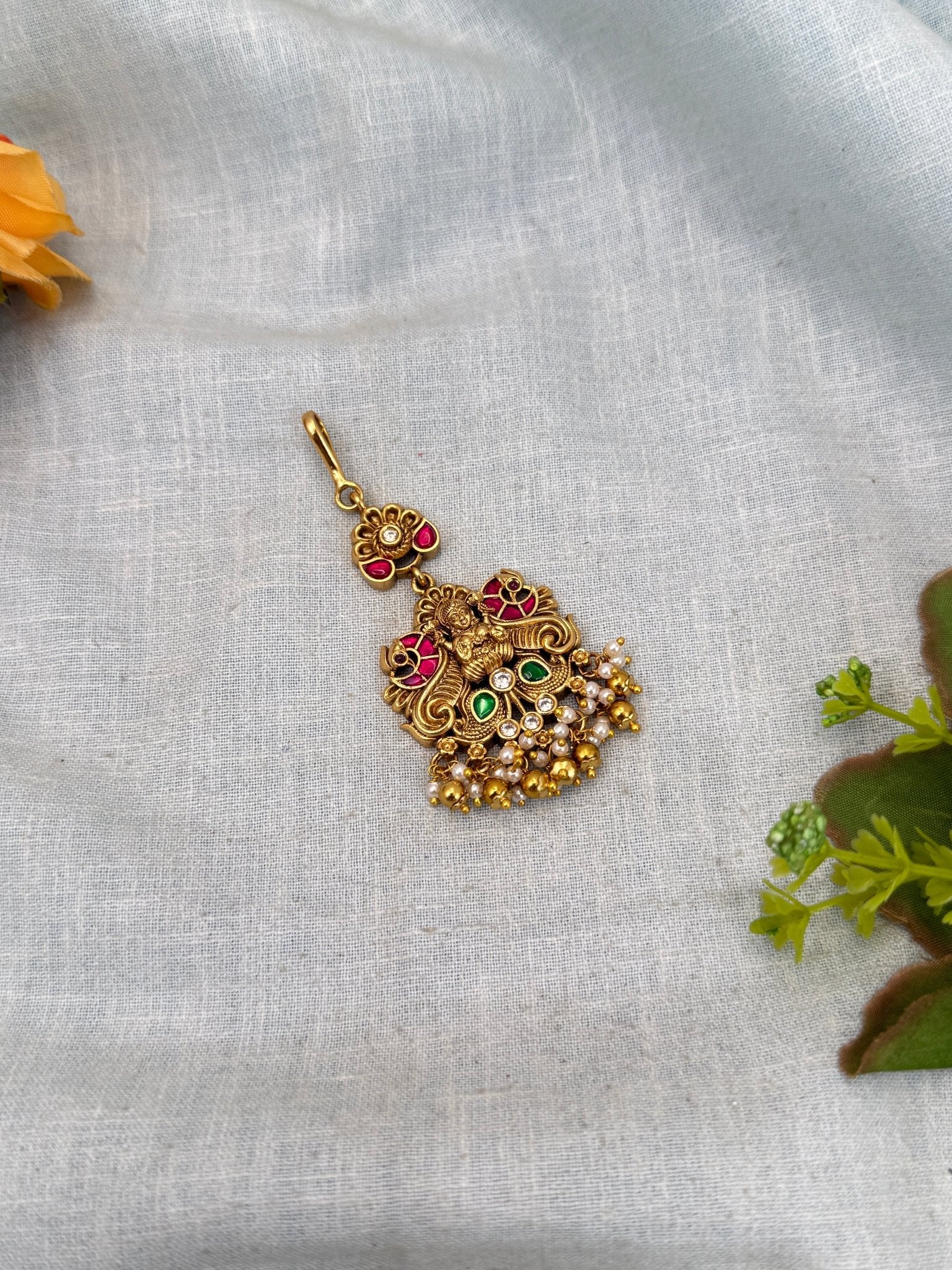 Luxurious Antique Maang Tikka 385 - Mahilas