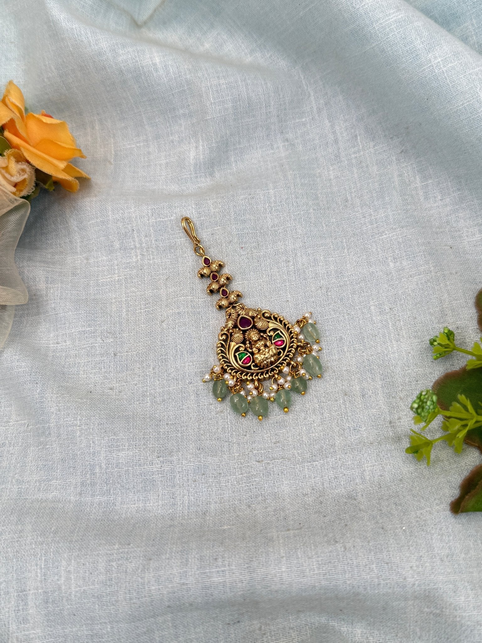 Luxurious Antique Maang Tikka 387 - Mahilas