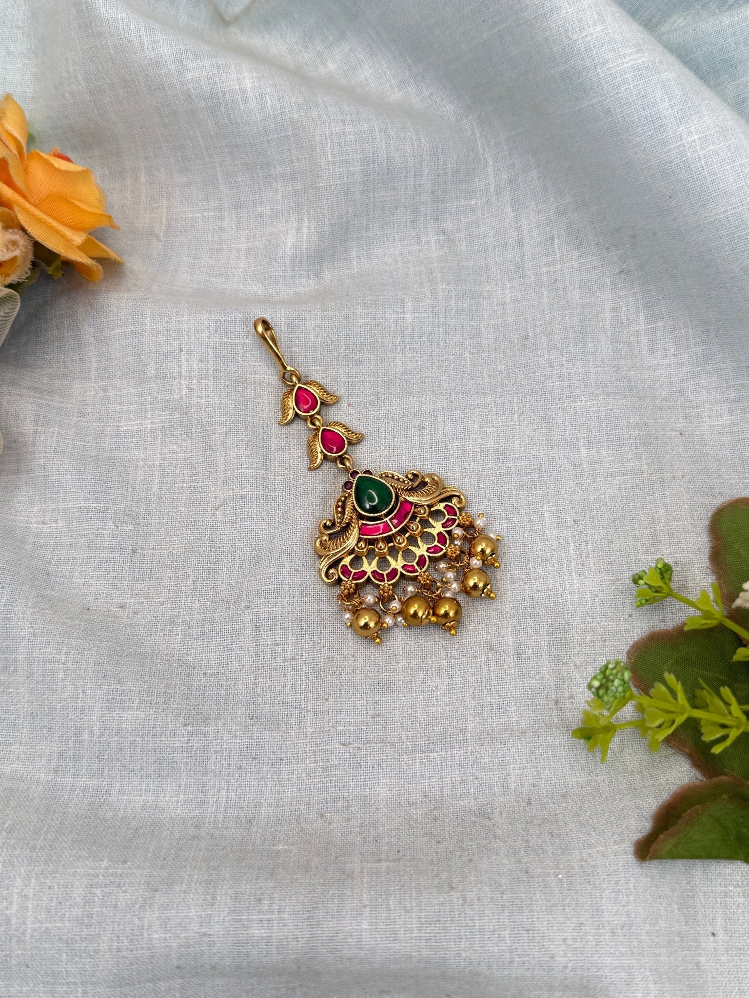 Luxurious Antique Maang Tikka 388 - Mahilas