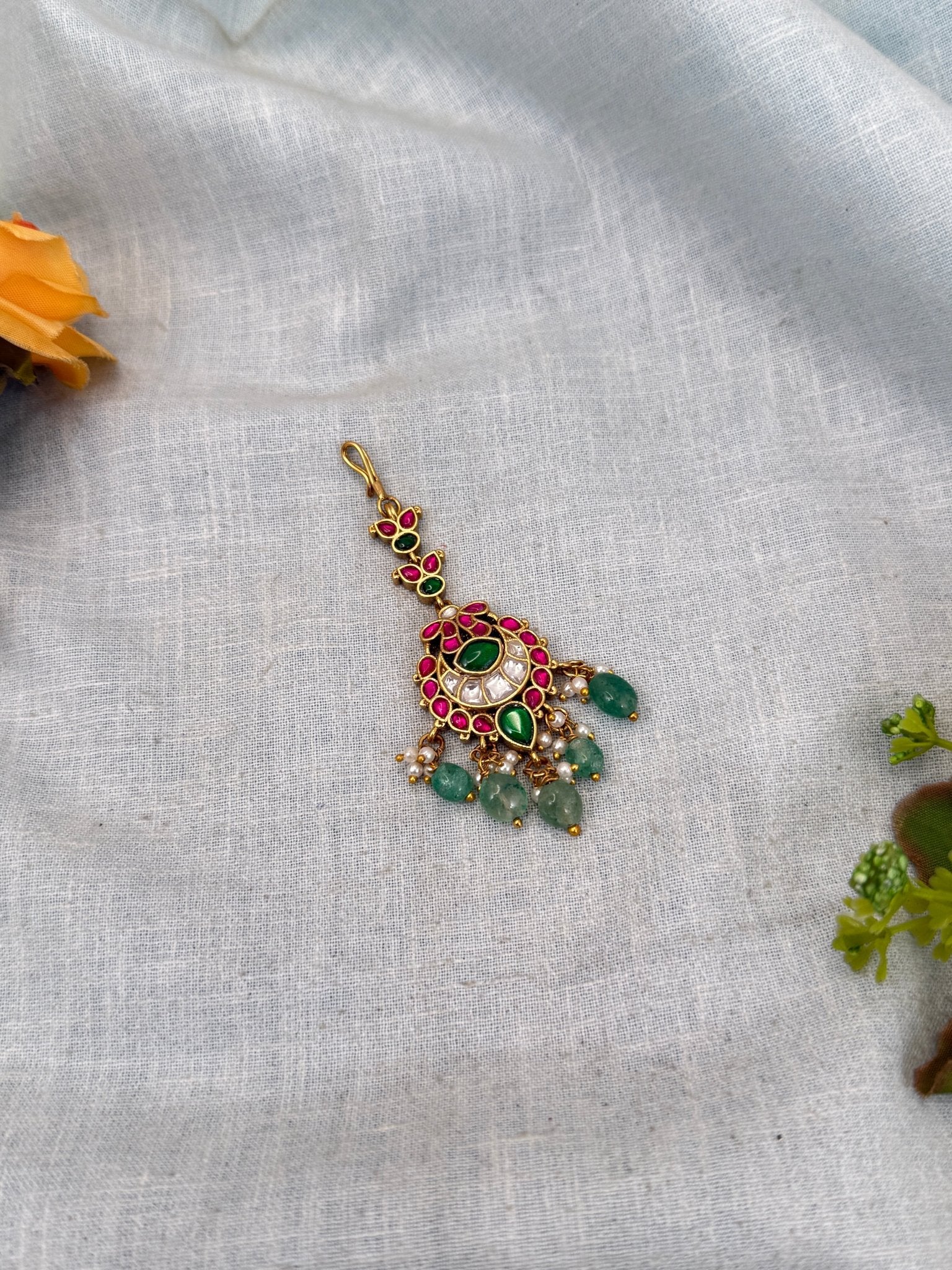 Luxurious Antique Maang Tikka 393 - Mahilas