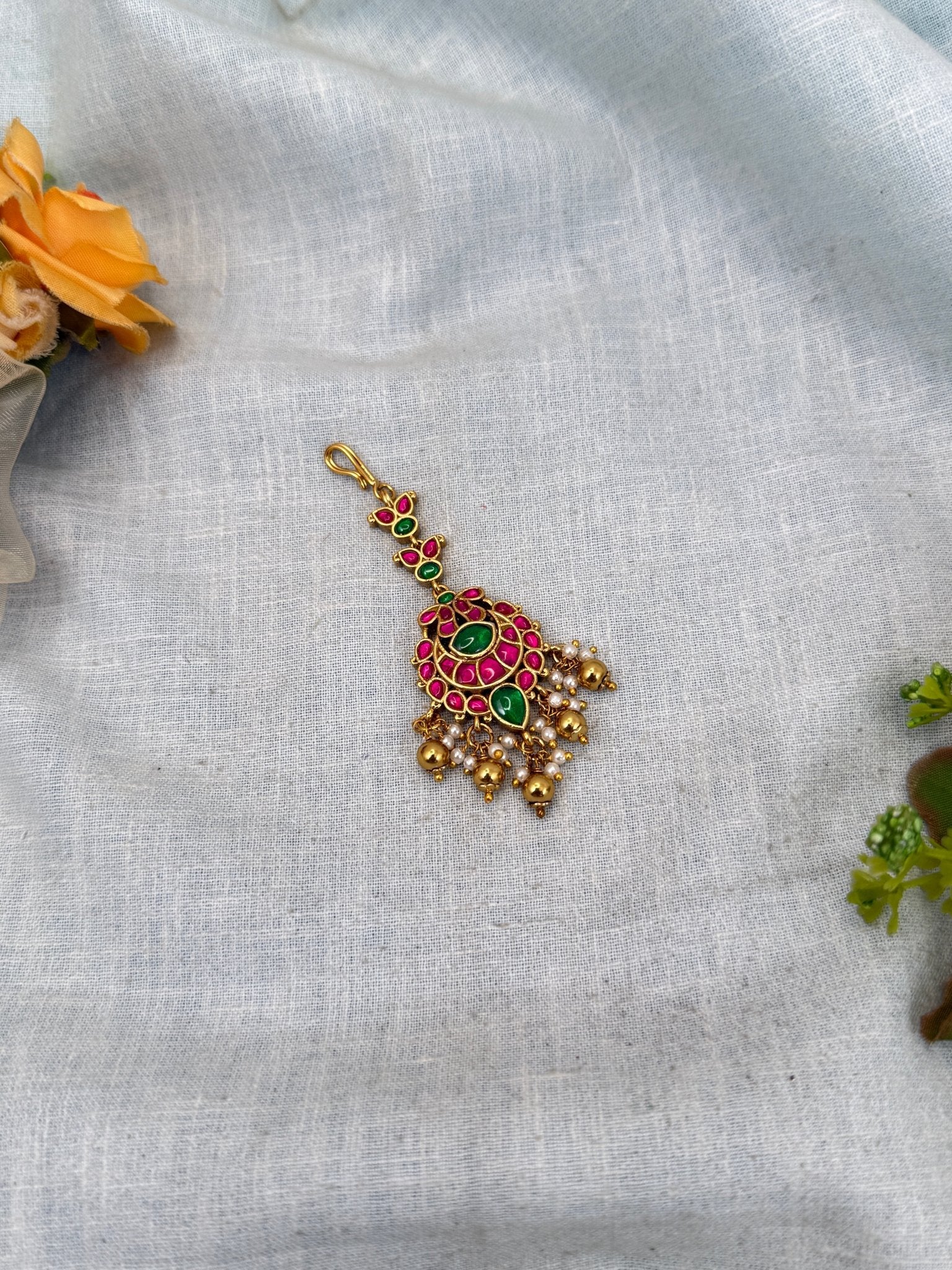 Luxurious Antique Maang Tikka 394 - Mahilas