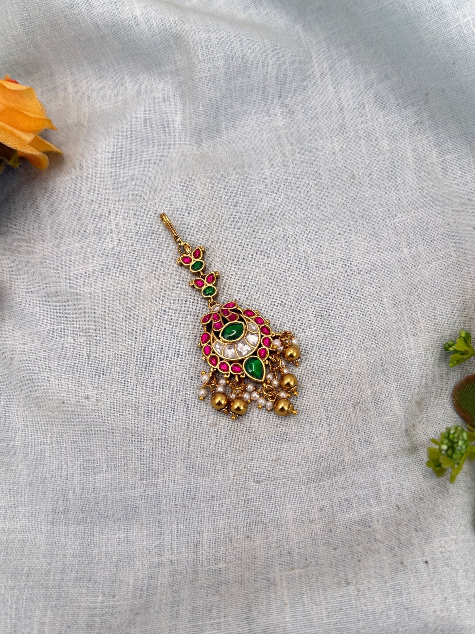 Luxurious Antique Maang Tikka 405 - Mahilas