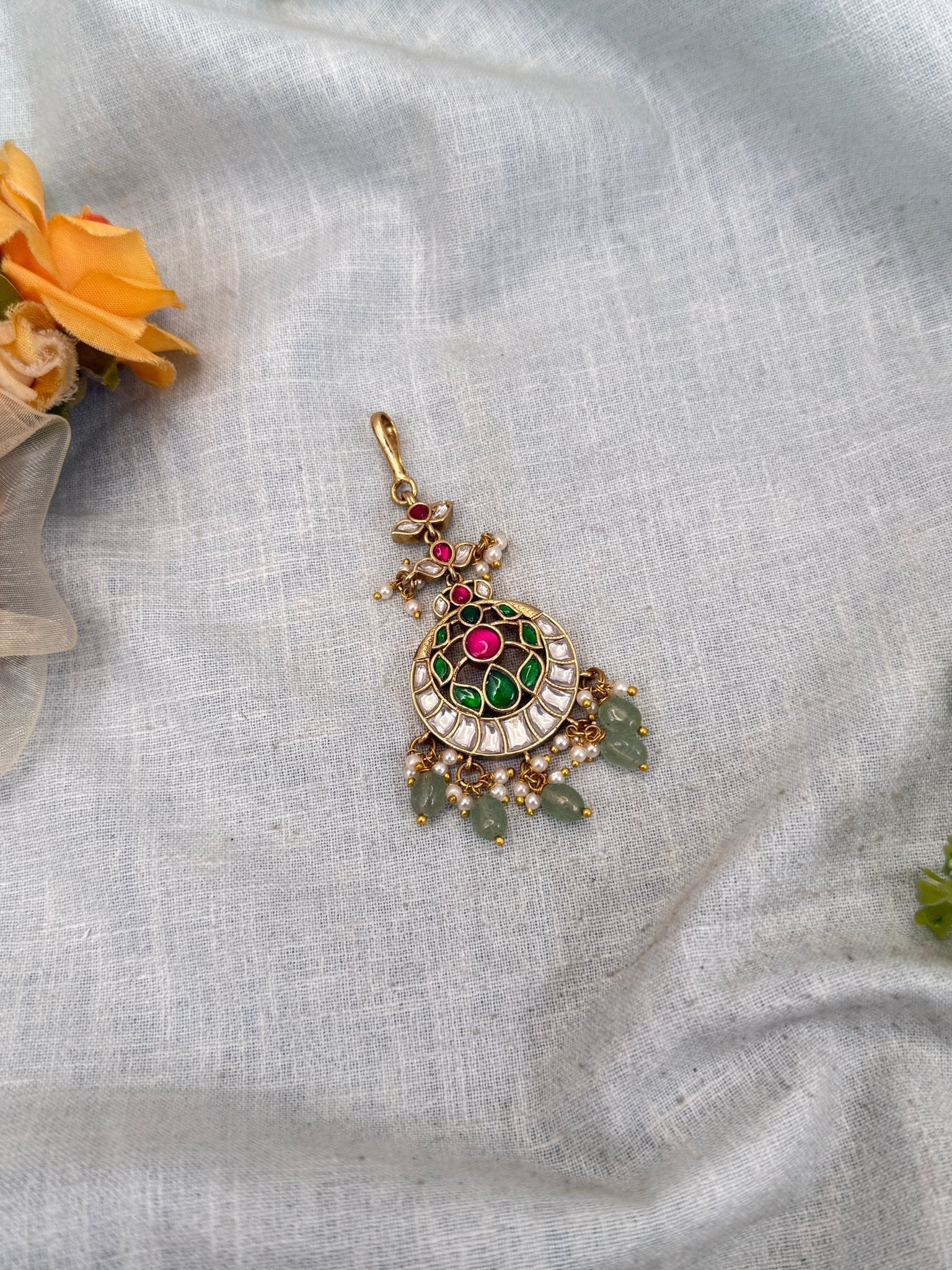 Luxurious Antique Maang Tikka 407 - Mahilas