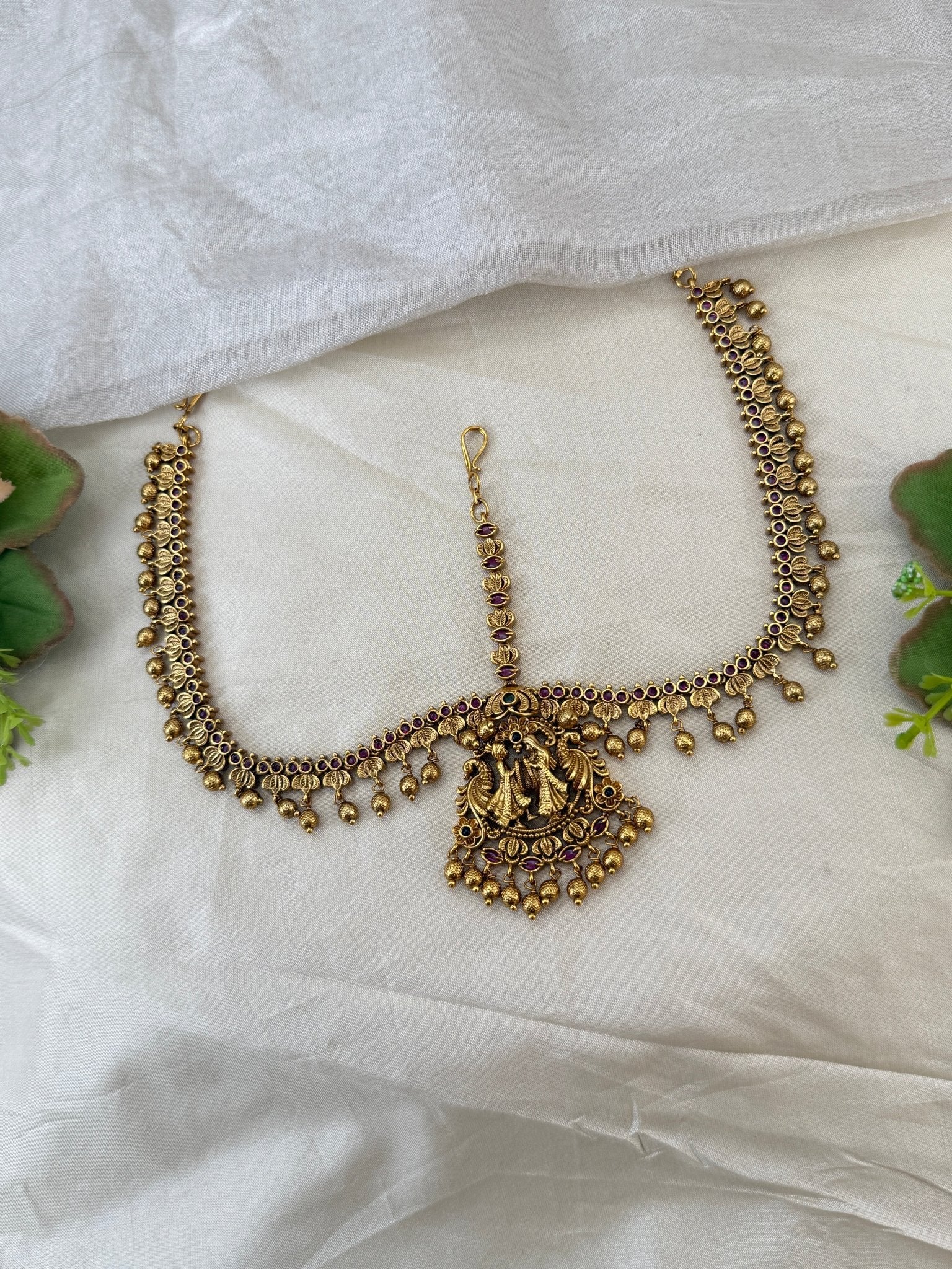 Luxurious Antique Maang Tikka Mathapatti 522 - Mahilas