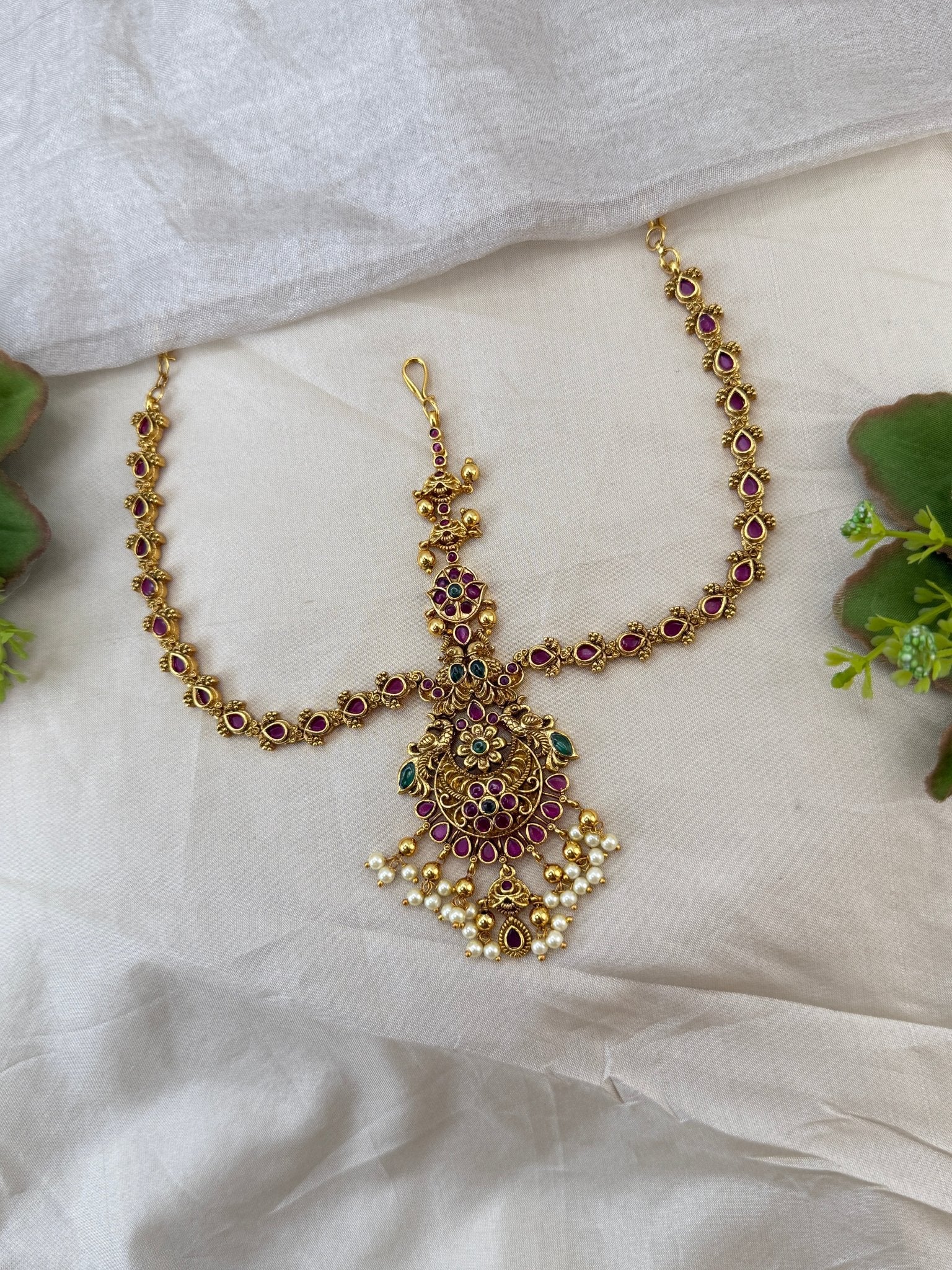 Luxurious Antique Maang Tikka Mathapatti 523 - Mahilas