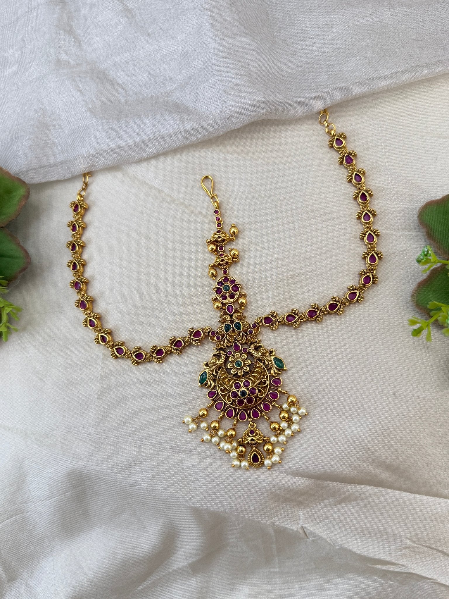Luxurious Antique Maang Tikka Mathapatti 523 - Mahilas