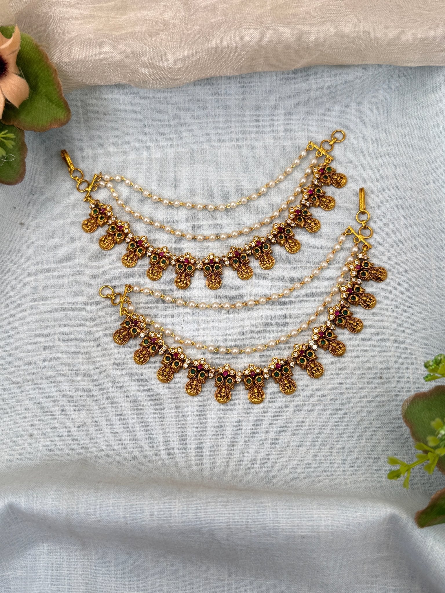 Luxurious Antique Maatal Ear Chain 331 - Mahilas