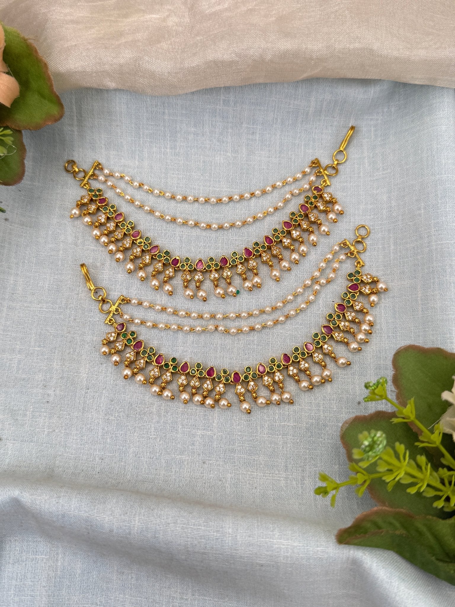 Luxurious Antique Maatal Ear Chain 332 - Mahilas