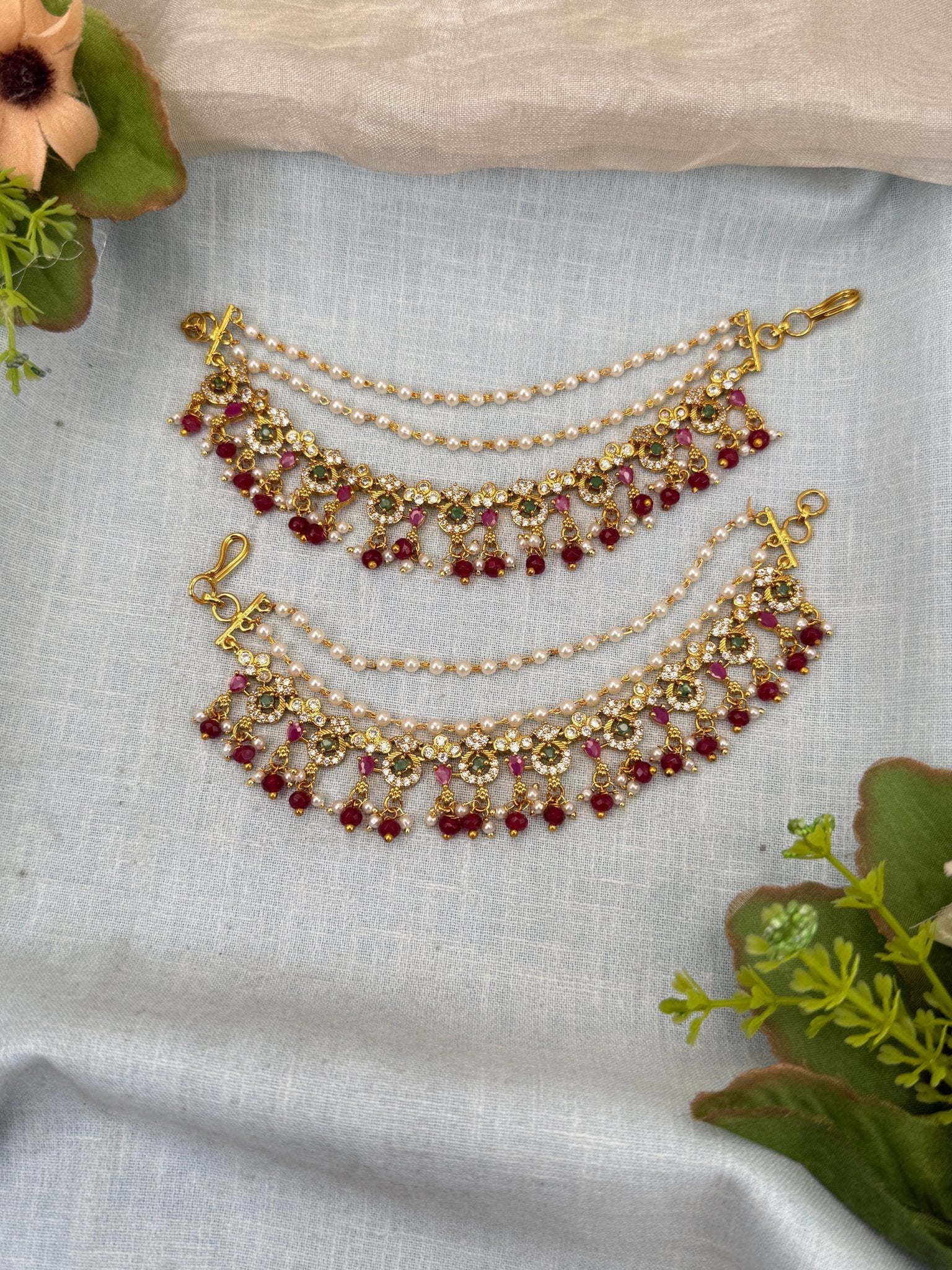 Luxurious Antique Maatal Ear Chain 334 - Mahilas