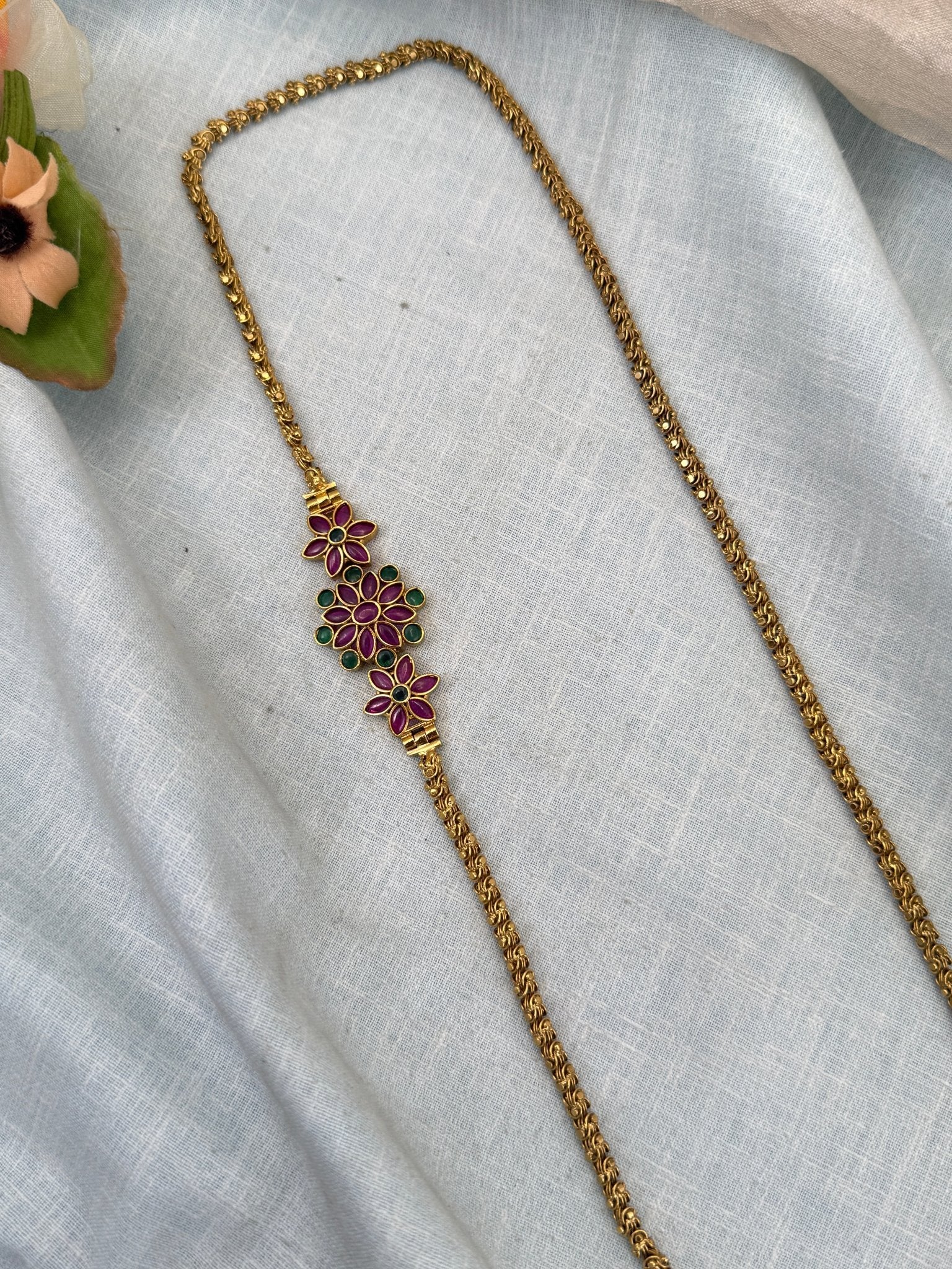 Luxurious Antique Mop Chain Necklace 0447 - Mahilas