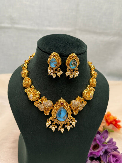 Luxurious Antique Necklace Set 631 - Mahilas